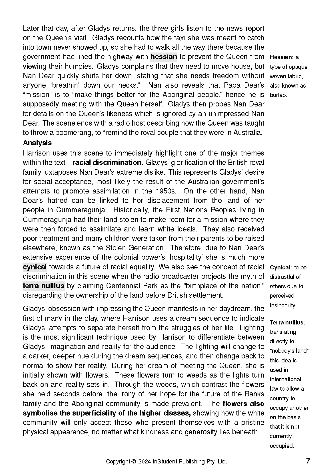 ATAR Notes Text Guide: Rainbow's End by Jane Harrison - Image 11