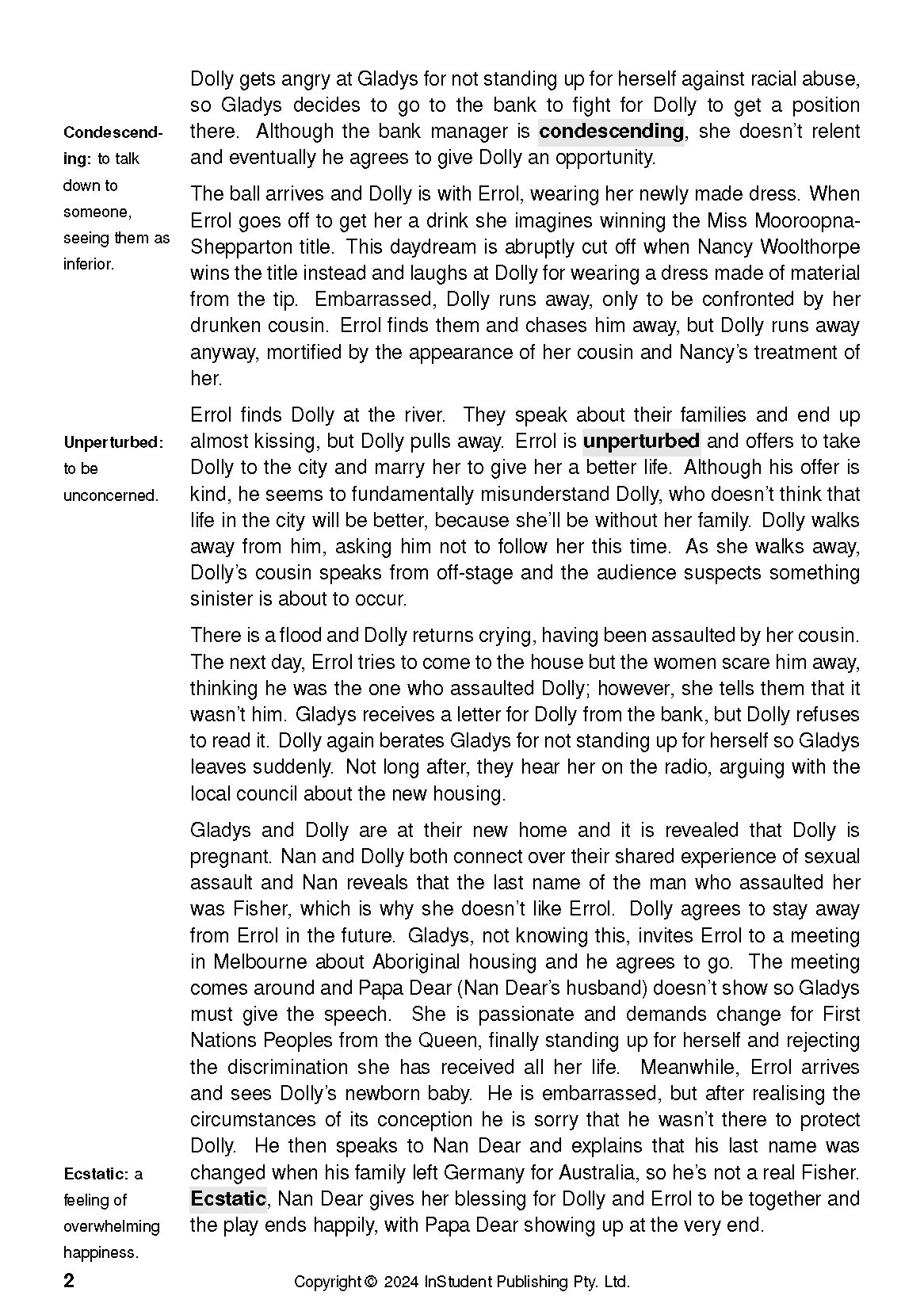 ATAR Notes Text Guide: Rainbow's End by Jane Harrison - Image 6