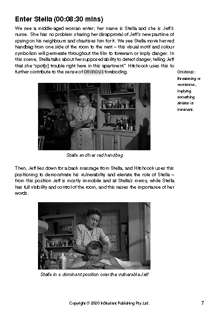 ATAR Notes Text Guide: Rear Window by Alfred Hitchcock - Image 11