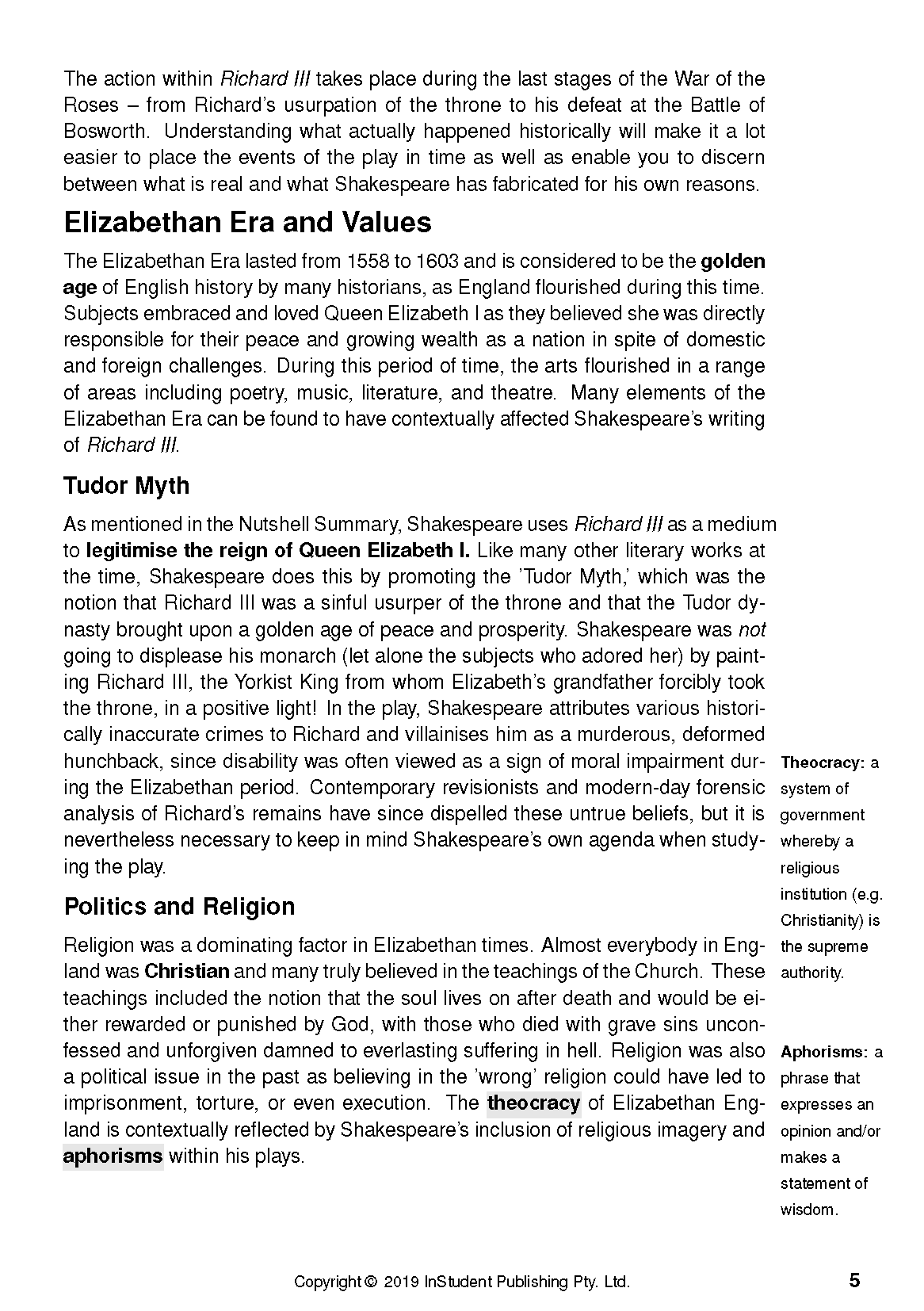 ATAR Notes Text Guide: Richard III by William Shakespeare - Image 11