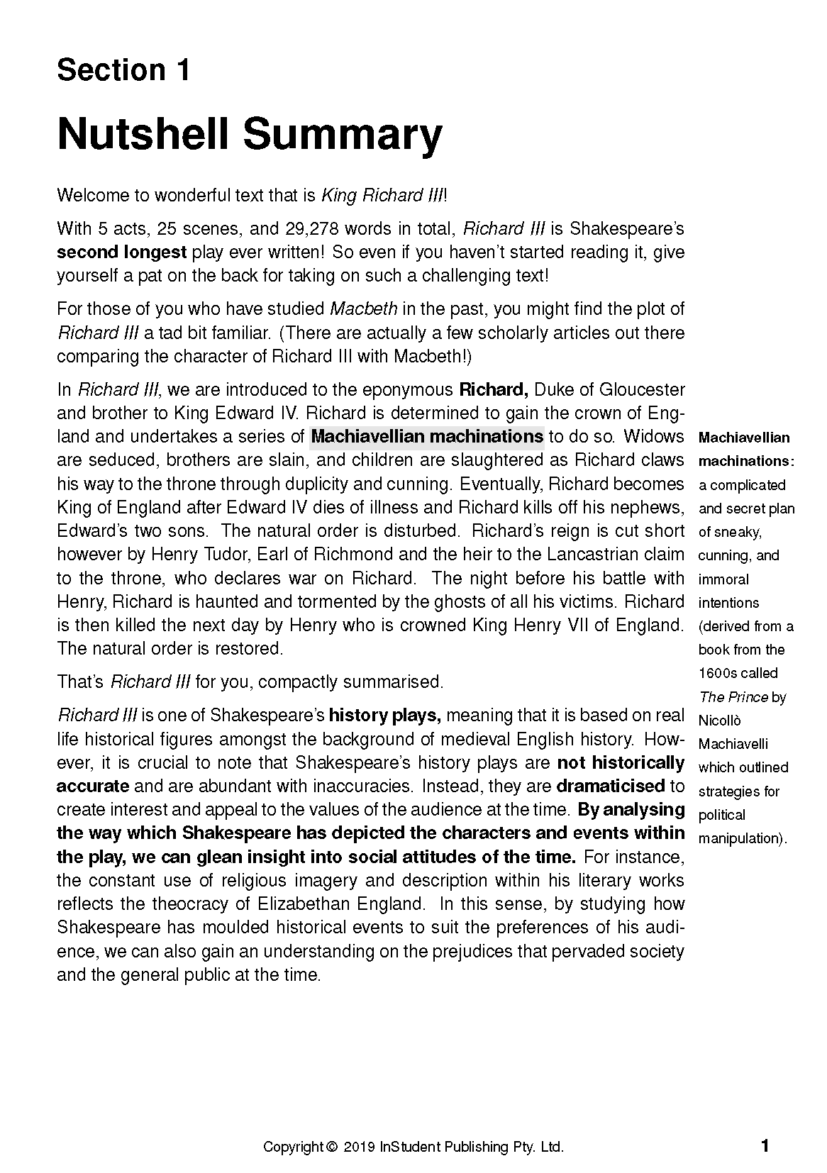 ATAR Notes Text Guide: Richard III by William Shakespeare - Image 7