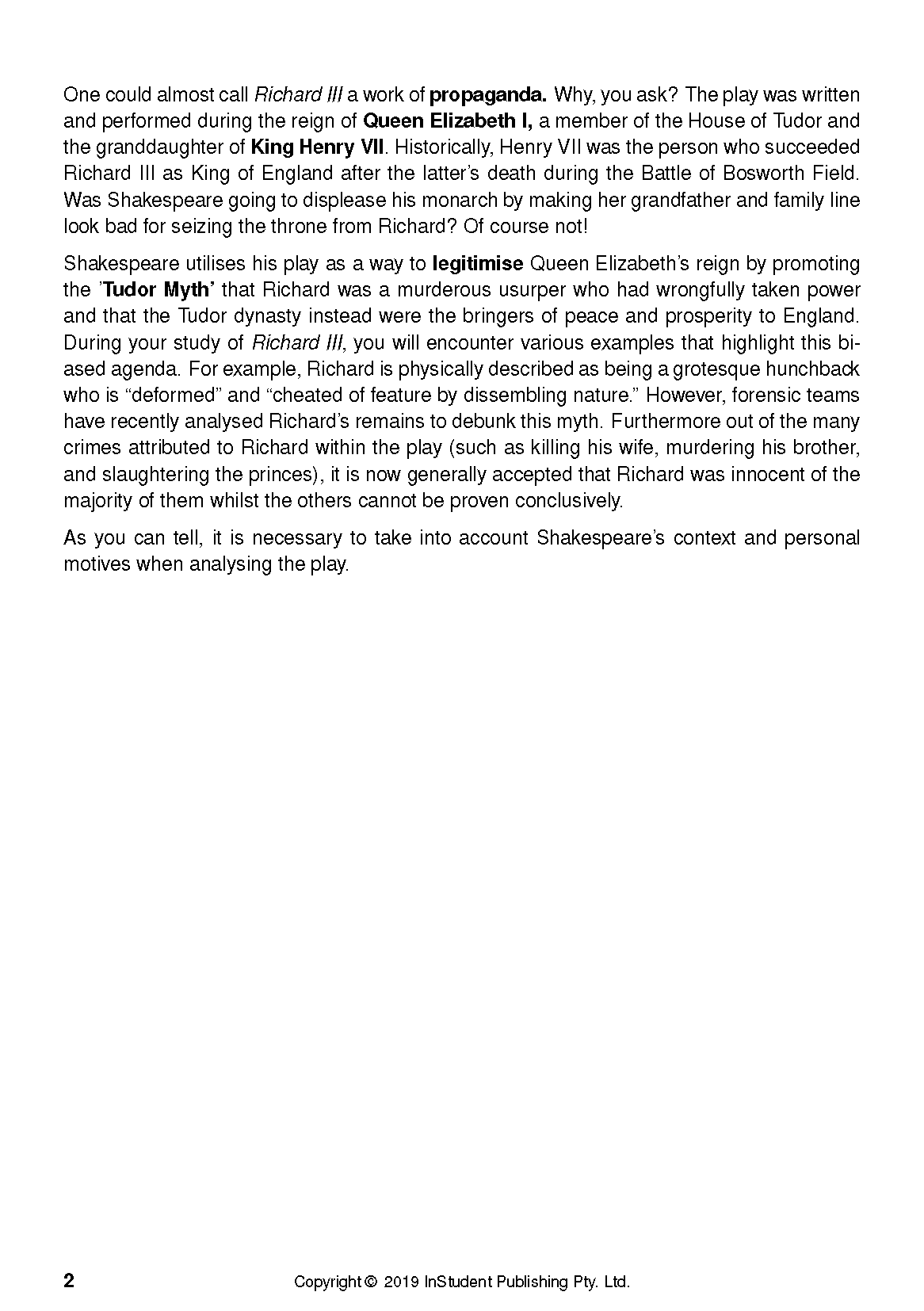 ATAR Notes Text Guide: Richard III by William Shakespeare - Image 8