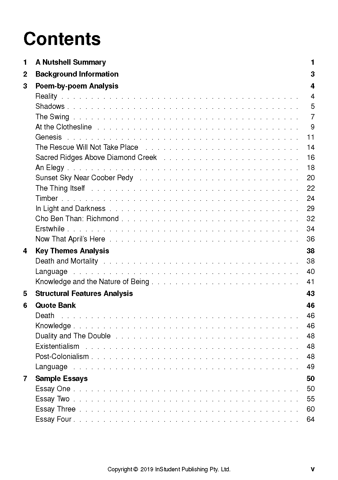ATAR Notes Text Guide: Selected Poems by Chris Wallace-Crabbe - Image 3