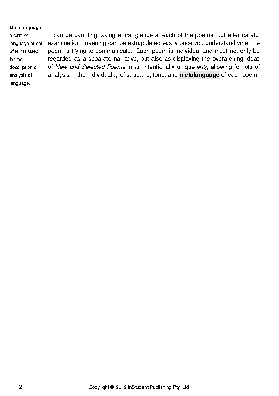 ATAR Notes Text Guide: Selected Poems by Chris Wallace-Crabbe - Image 5