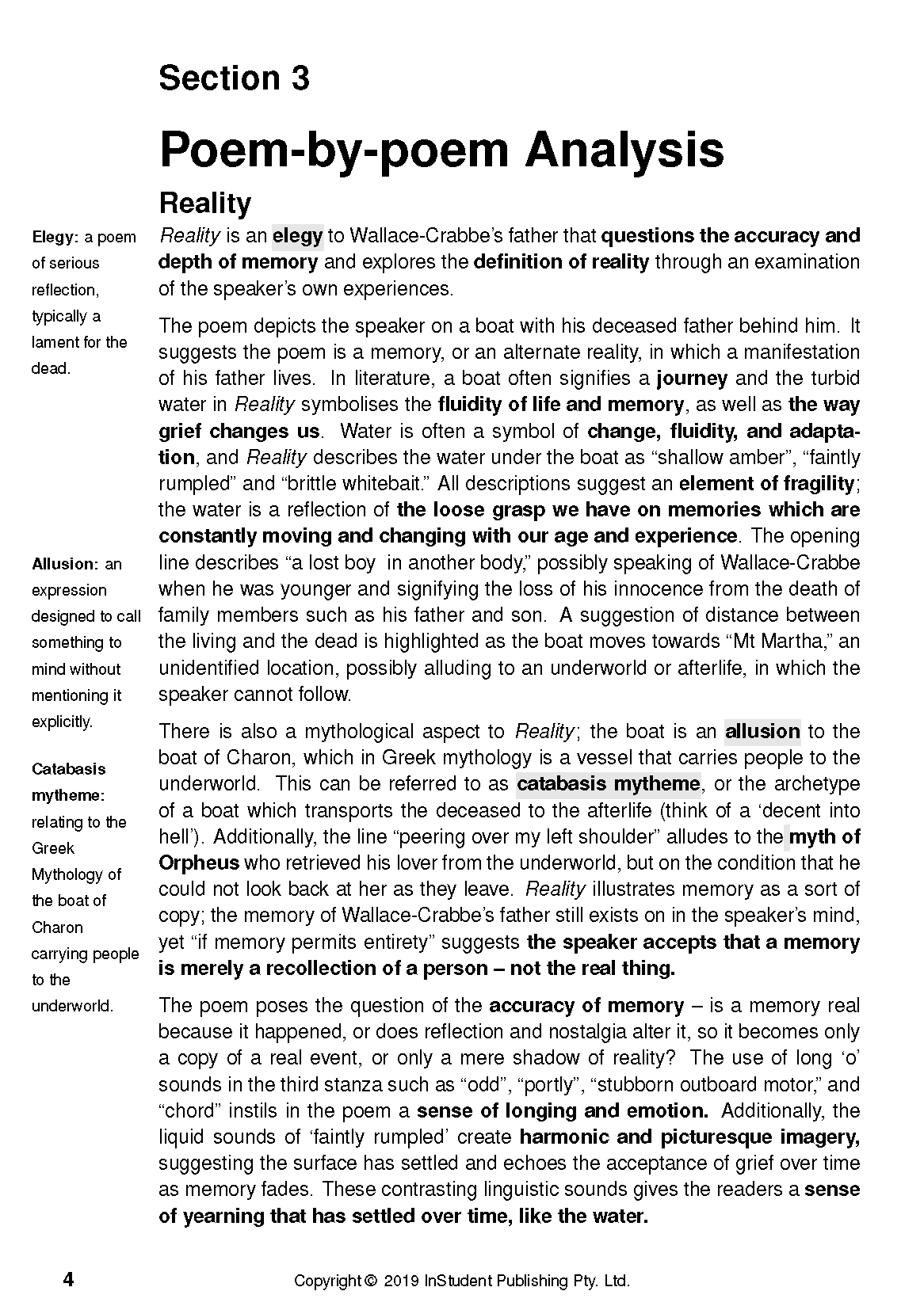 ATAR Notes Text Guide: Selected Poems by Chris Wallace-Crabbe - Image 7