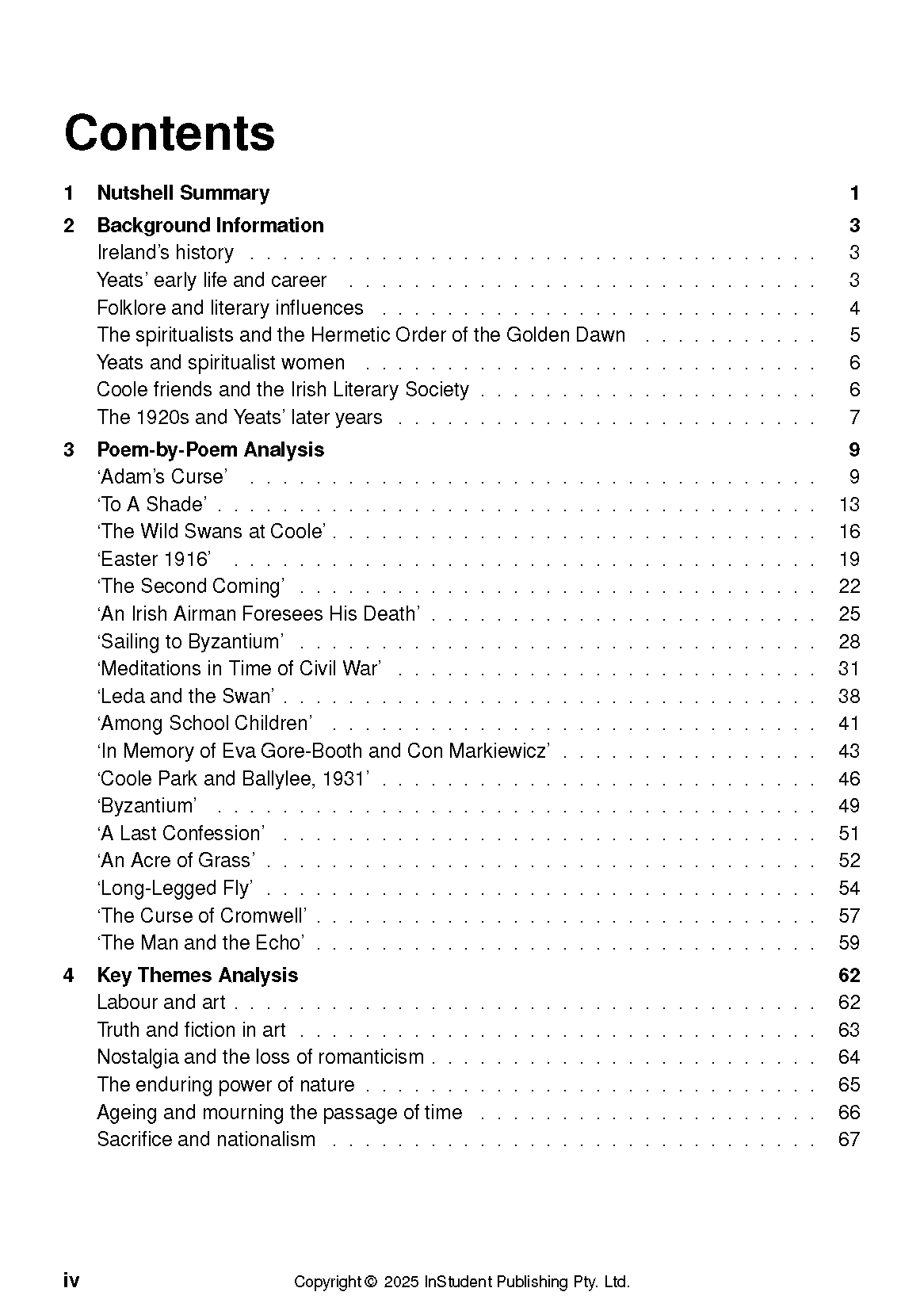 ATAR Notes Text Guide: Selected Poems by W.B. Yeats - Image 3