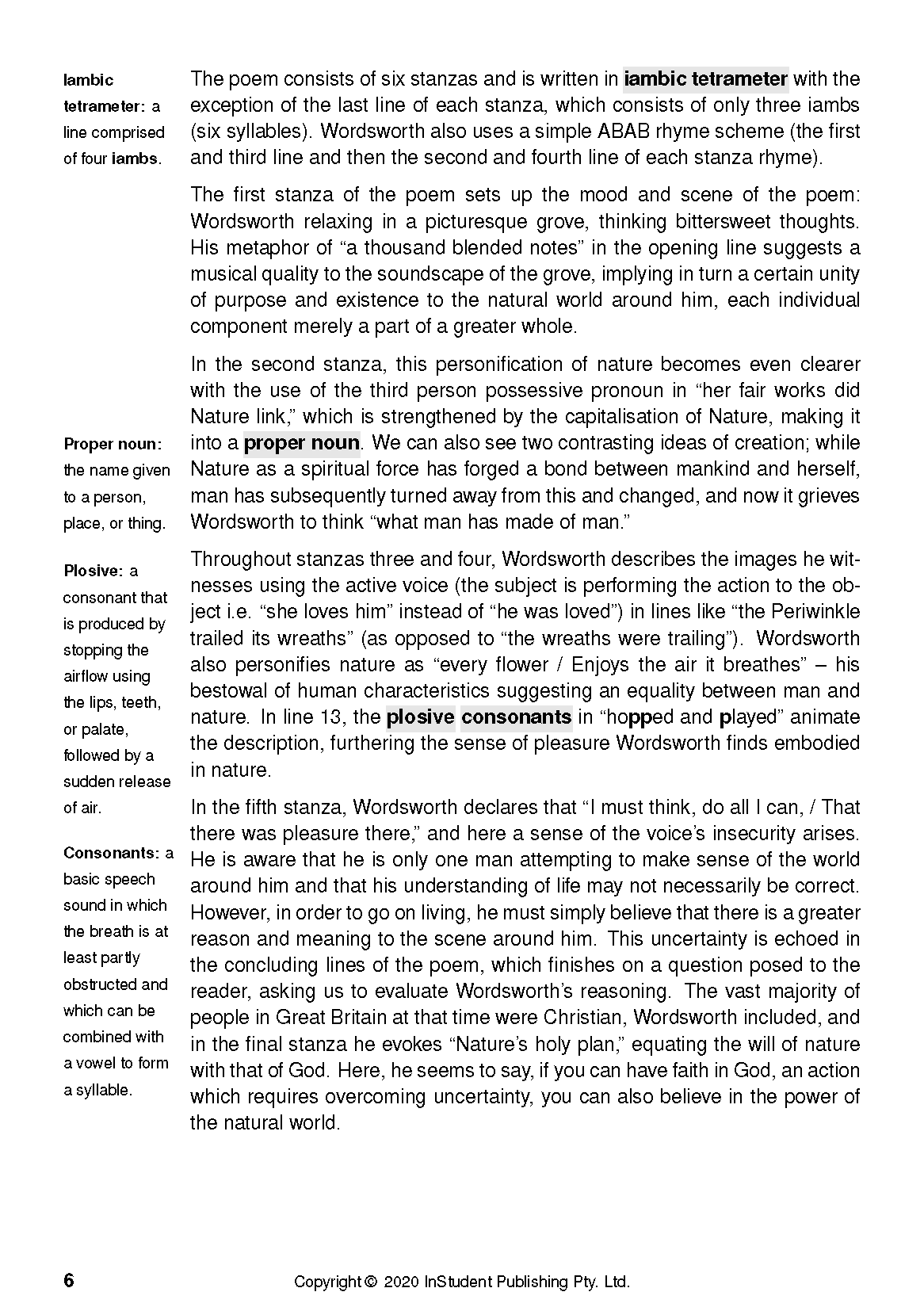 ATAR Notes Text Guide: Selected Poems by William Wordsworth - Image 10