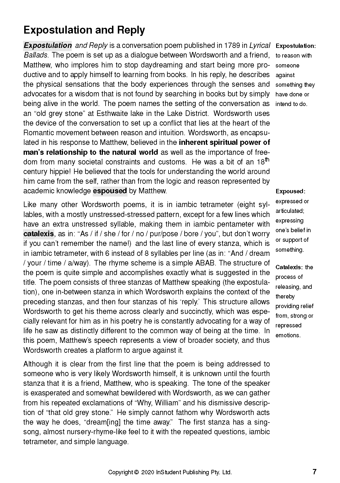 ATAR Notes Text Guide: Selected Poems by William Wordsworth - Image 11