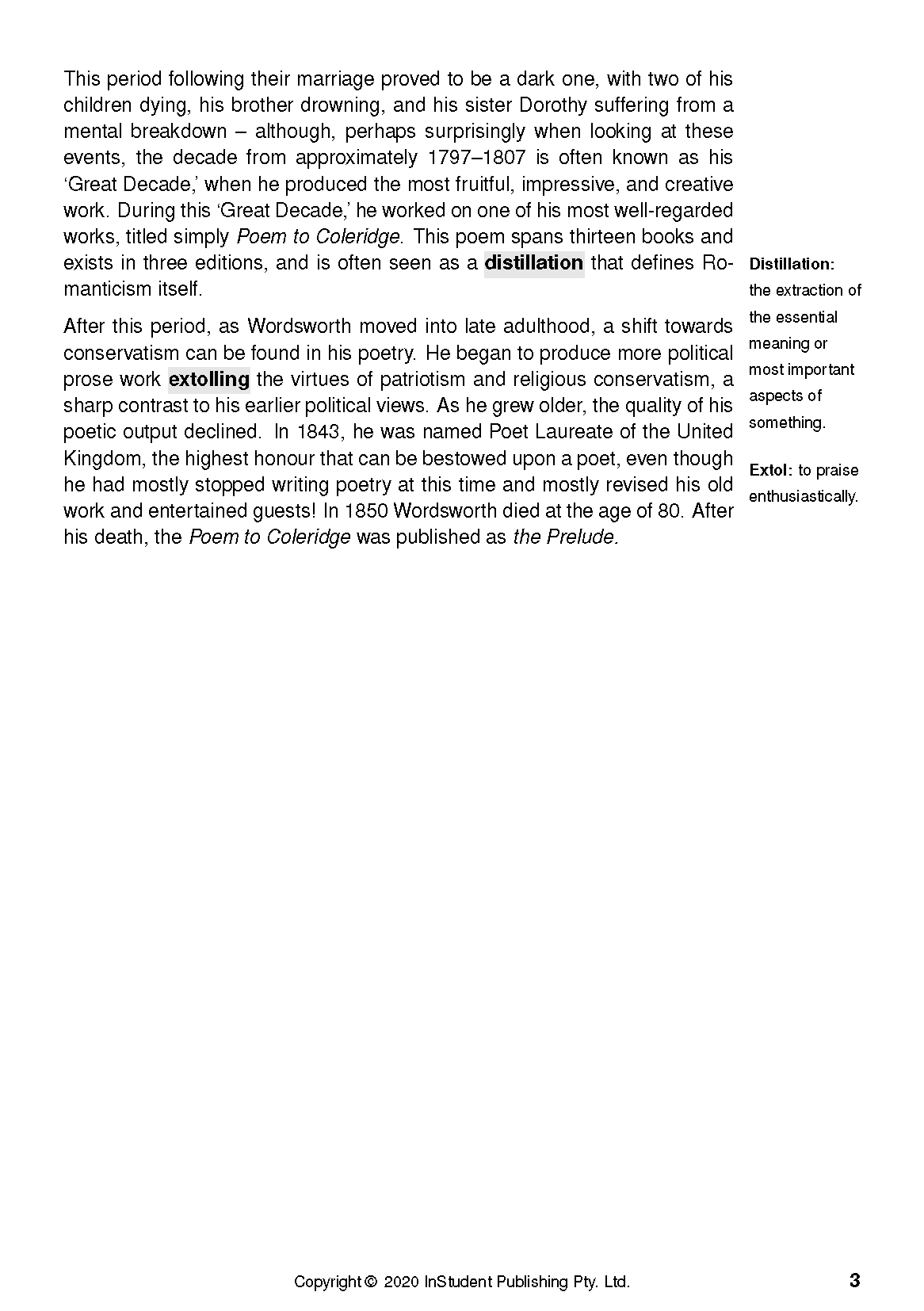 ATAR Notes Text Guide: Selected Poems by William Wordsworth - Image 7