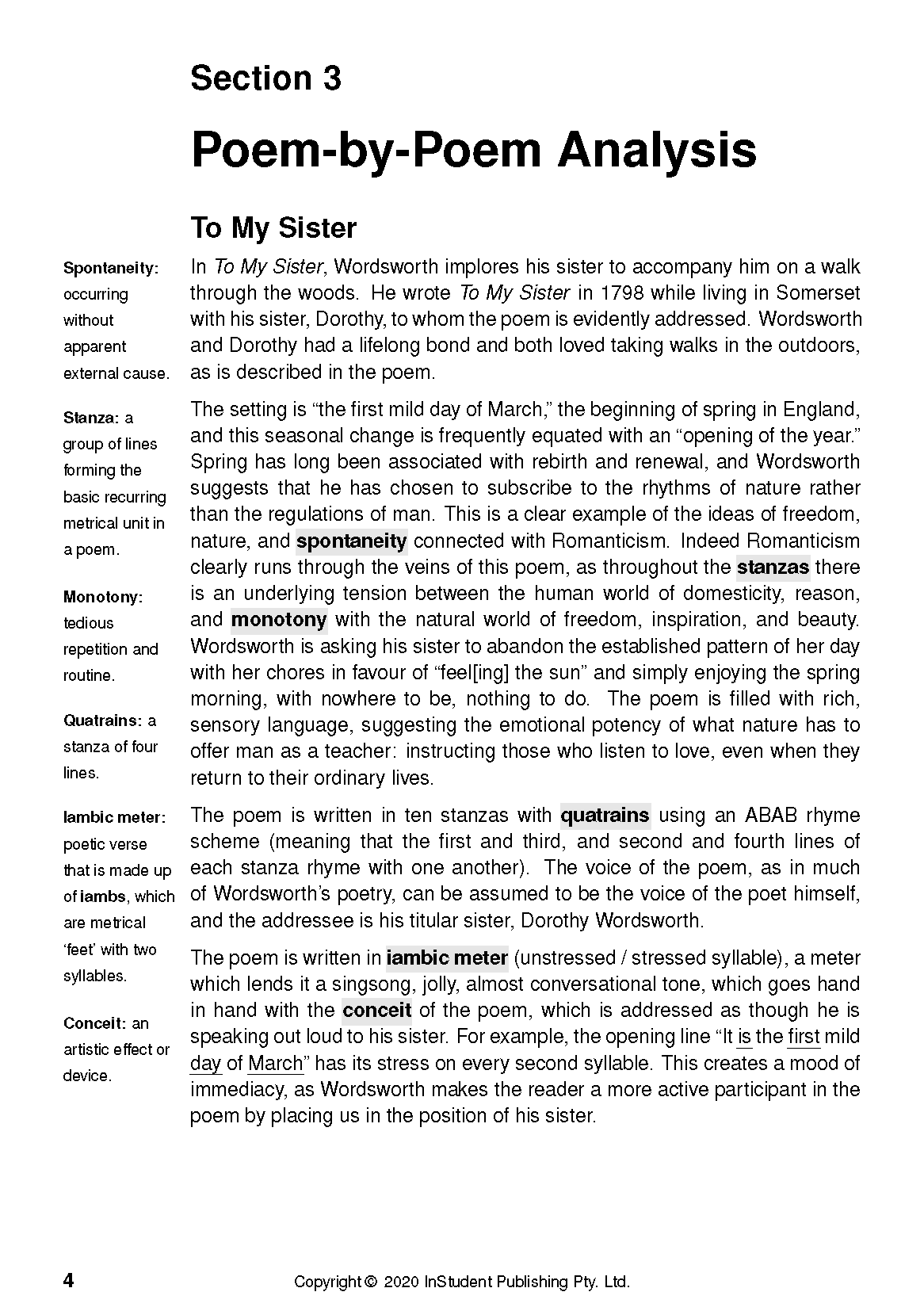 ATAR Notes Text Guide: Selected Poems by William Wordsworth - Image 8