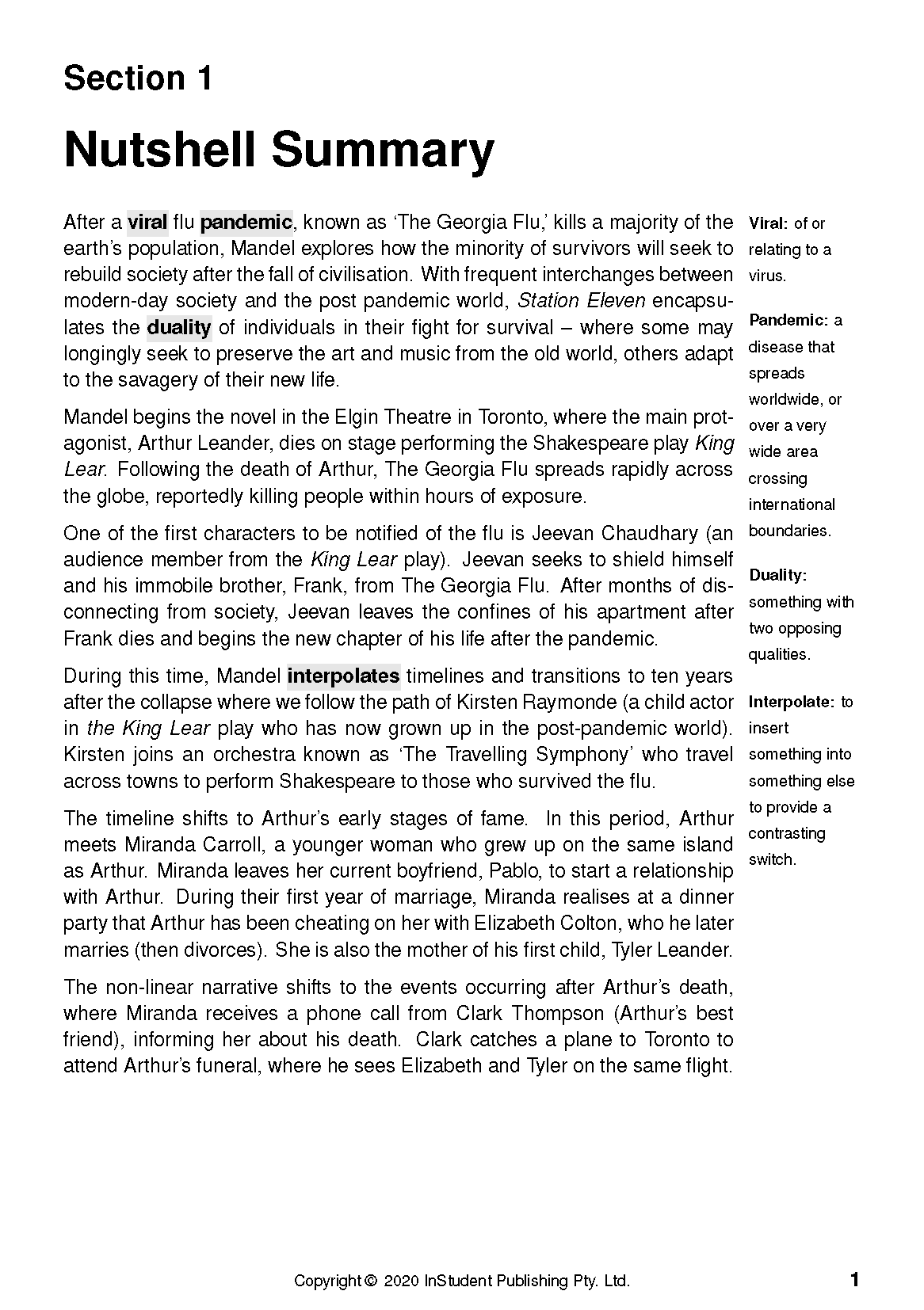 ATAR Notes Text Guide: Station Eleven by Emily St. John Mandel - Image 6