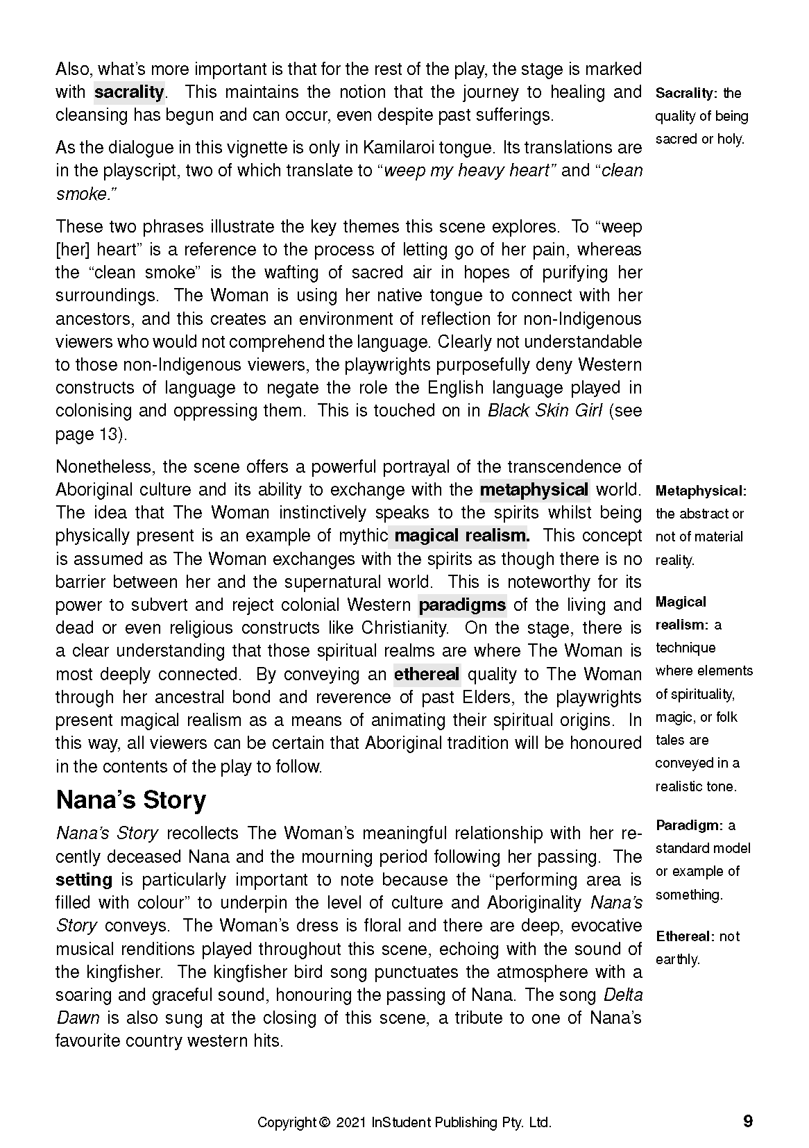 ATAR Notes Text Guide: The 7 Stages of Grieving by Wesley Enoch and Deborah Mailman - Image 13