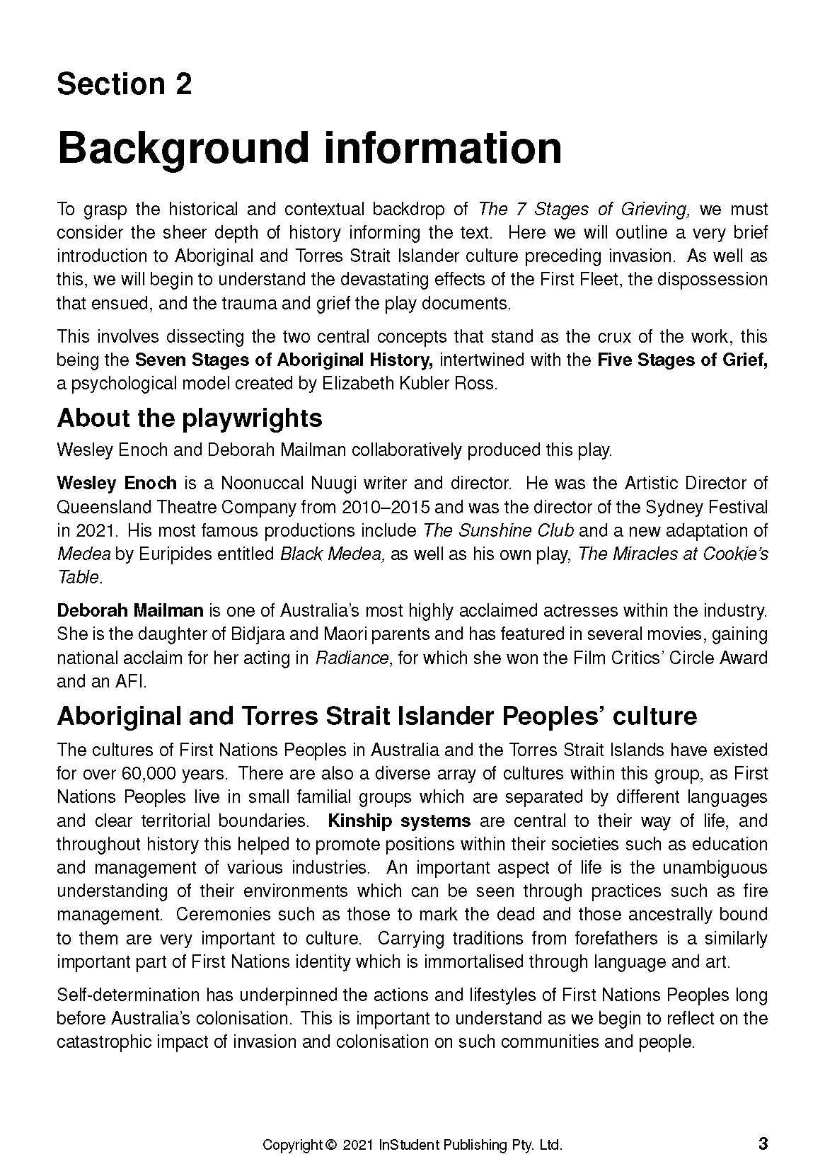 ATAR Notes Text Guide: The 7 Stages of Grieving by Wesley Enoch and Deborah Mailman - Image 7