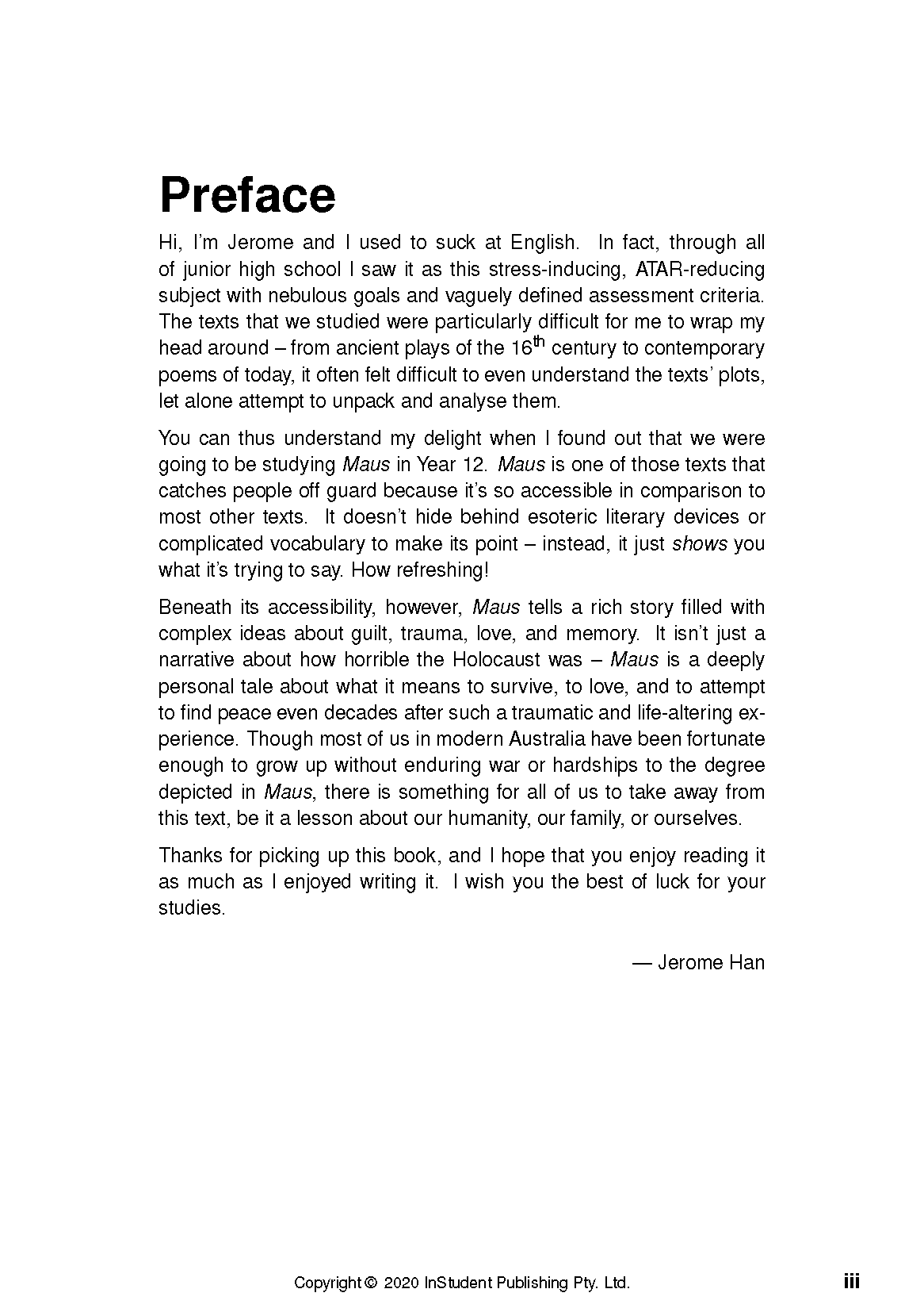 ATAR Notes Text Guide: The Complete Maus by Art Spiegelman - Image 2