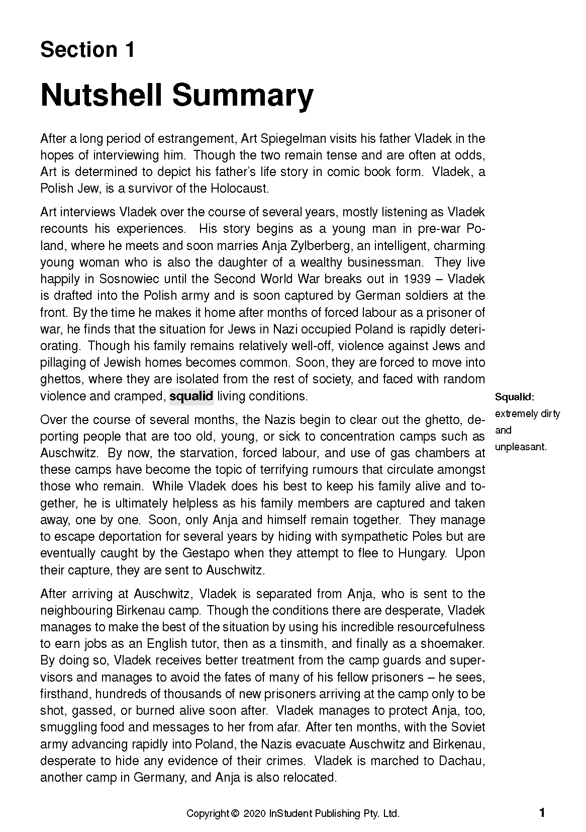 ATAR Notes Text Guide: The Complete Maus by Art Spiegelman - Image 5