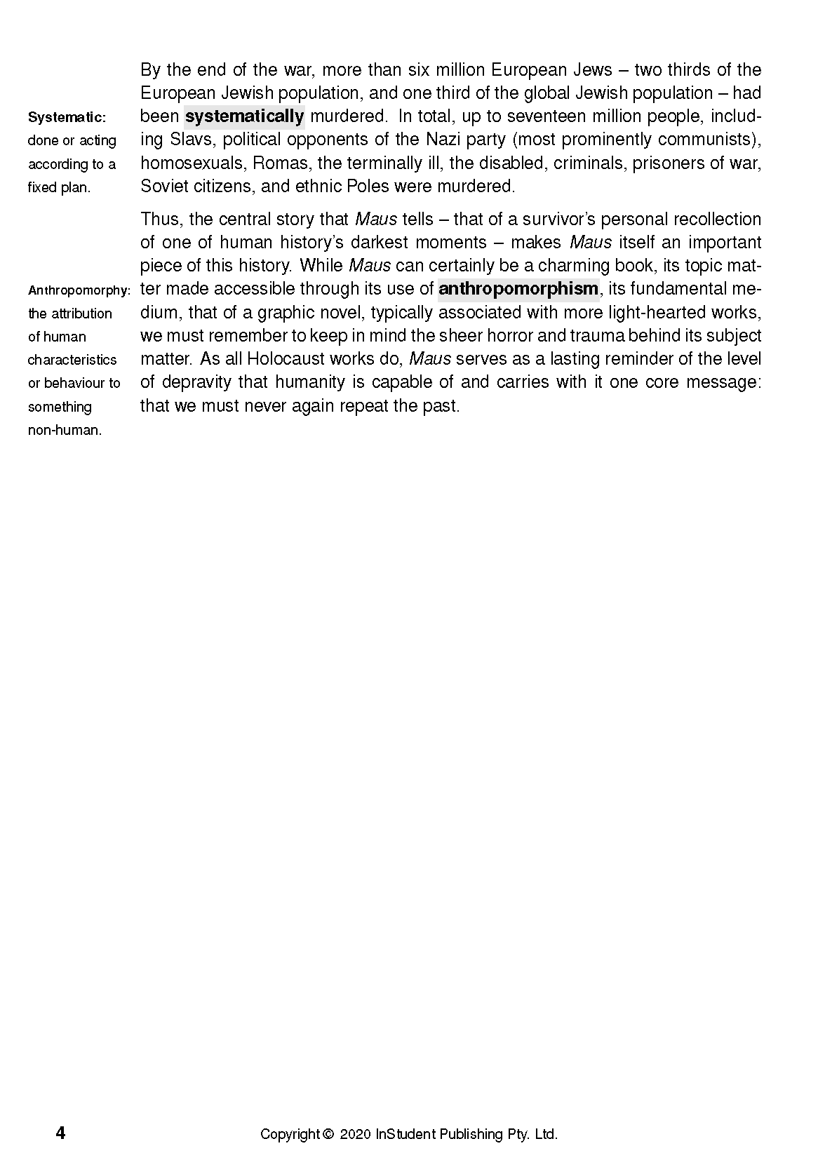 ATAR Notes Text Guide: The Complete Maus by Art Spiegelman - Image 8