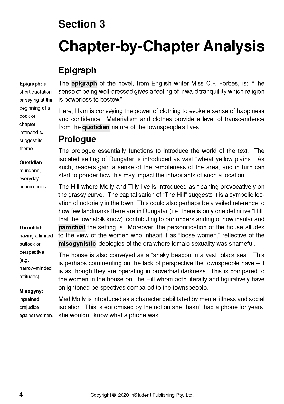 ATAR Notes Text Guide: The Dressmaker by Rosalie Ham - Image 9