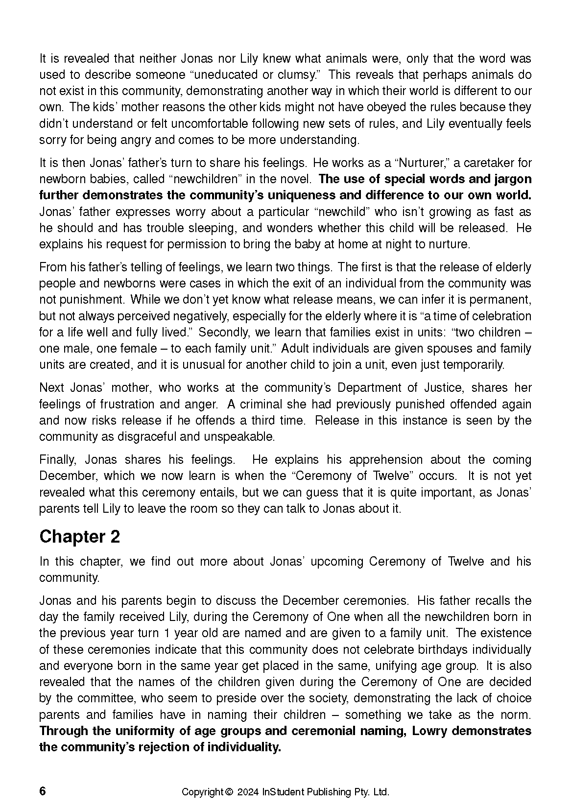 ATAR Notes Text Guide: The Giver by Lois Lowry - Image 10