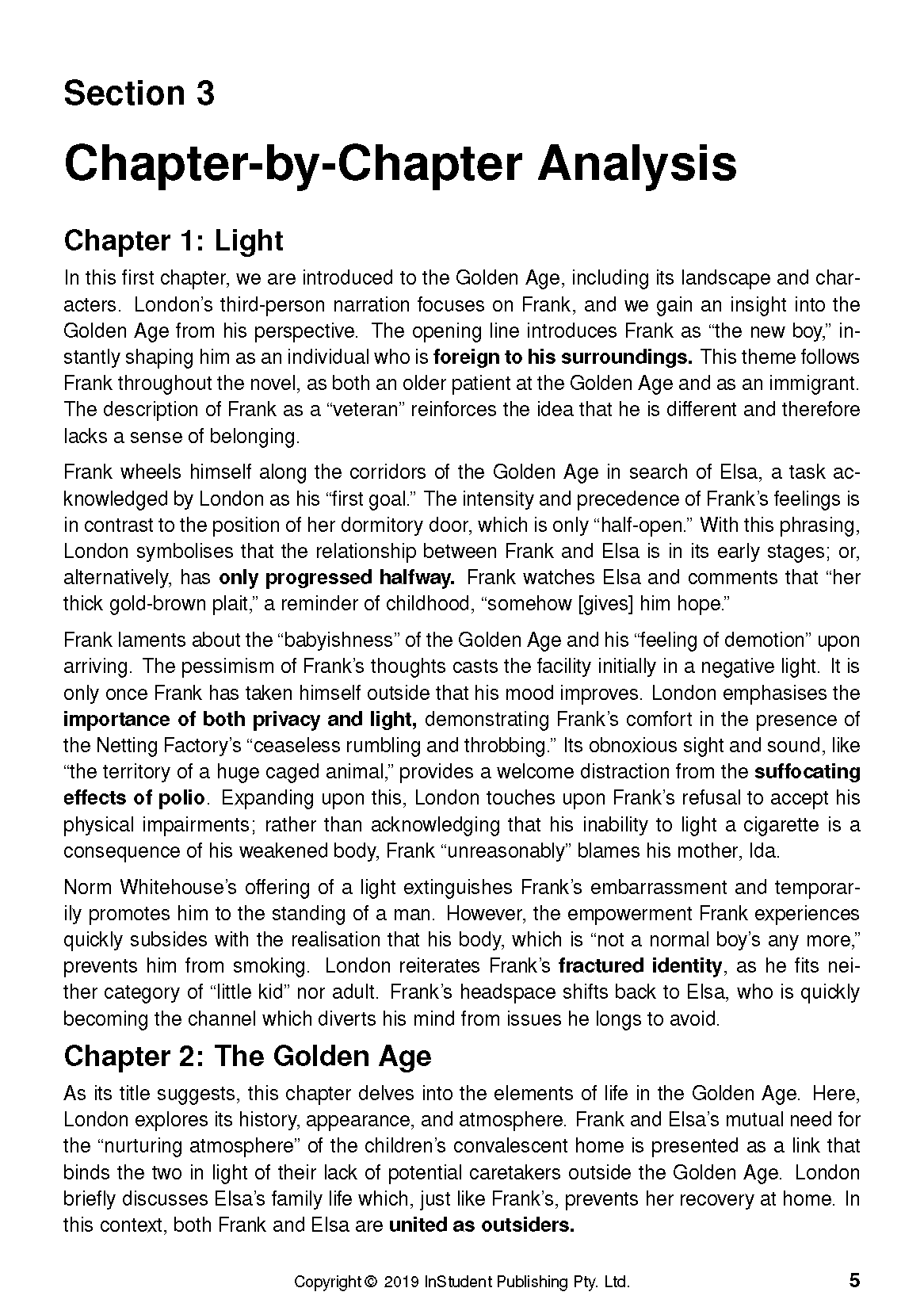 ATAR Notes Text Guide: The Golden Age by Joan London - Image 10