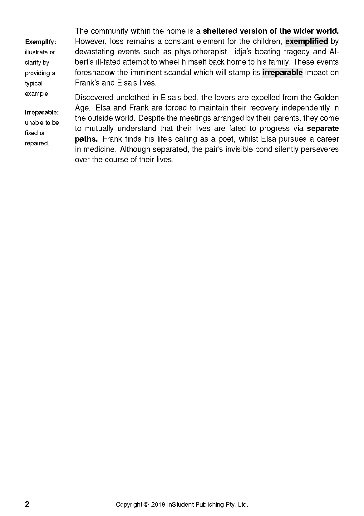 ATAR Notes Text Guide: The Golden Age by Joan London - Image 7