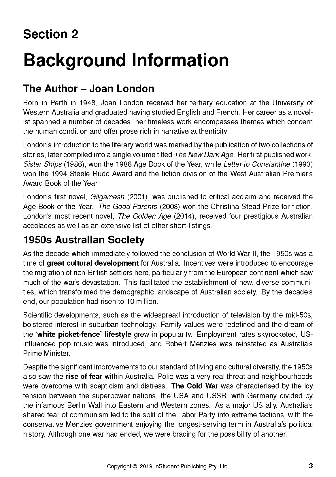 ATAR Notes Text Guide: The Golden Age by Joan London - Image 8
