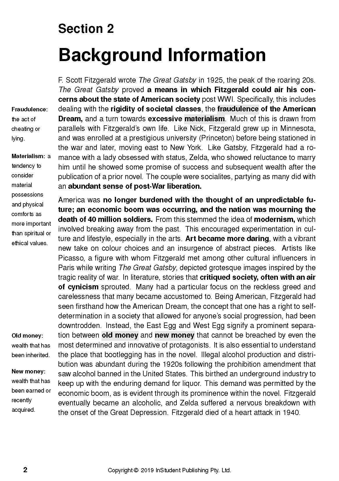 ATAR Notes Text Guide: The Great Gatsby by F Scott Fitzgerald - Image 6