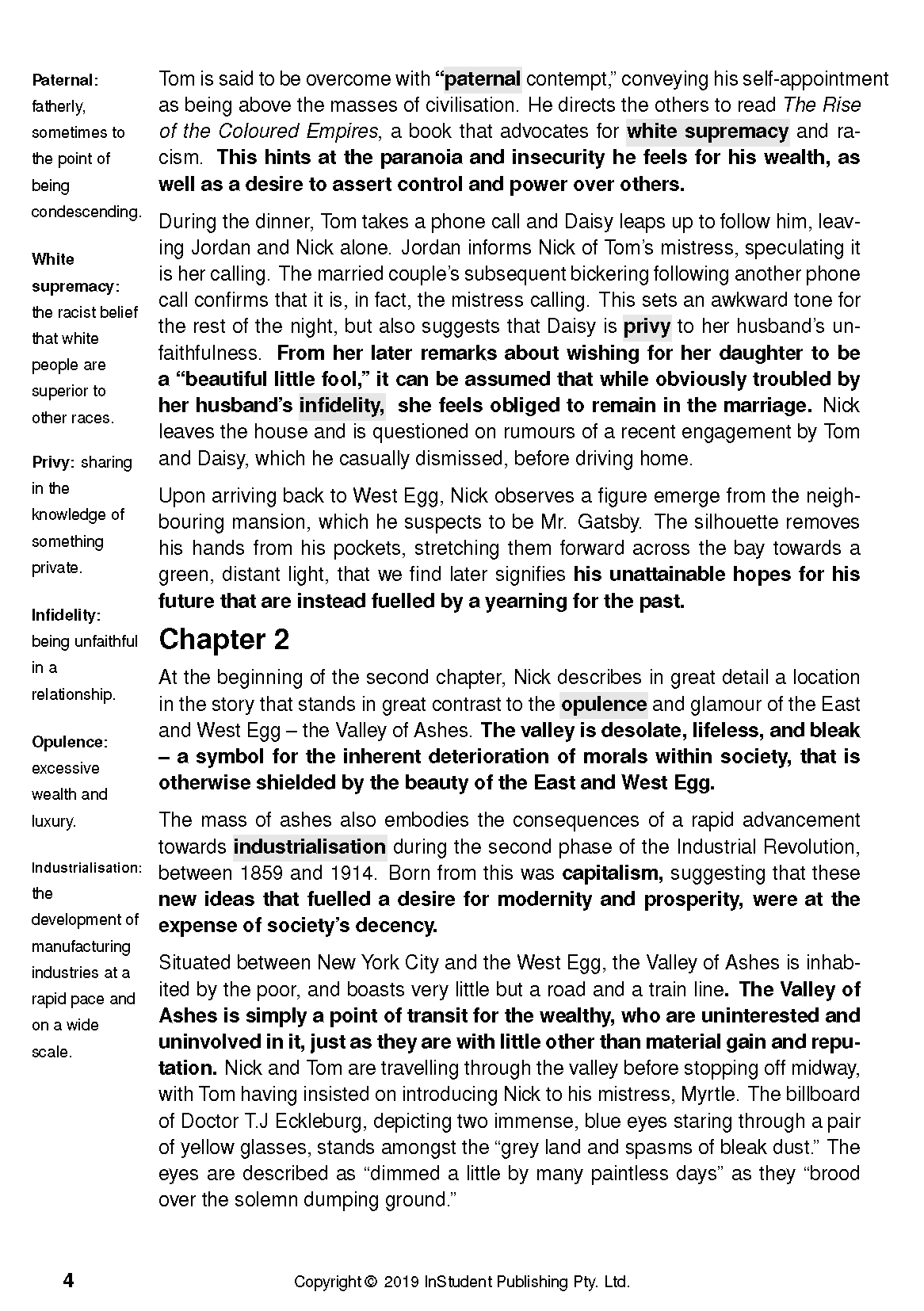 ATAR Notes Text Guide: The Great Gatsby by F Scott Fitzgerald - Image 8