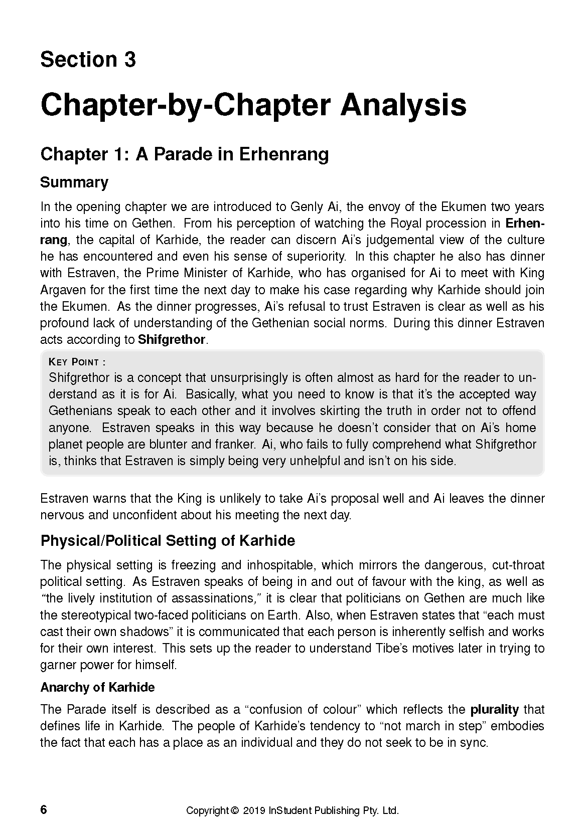 ATAR Notes Text Guide: The Left Hand of Darkness by Ursula Le Guin - Image 10