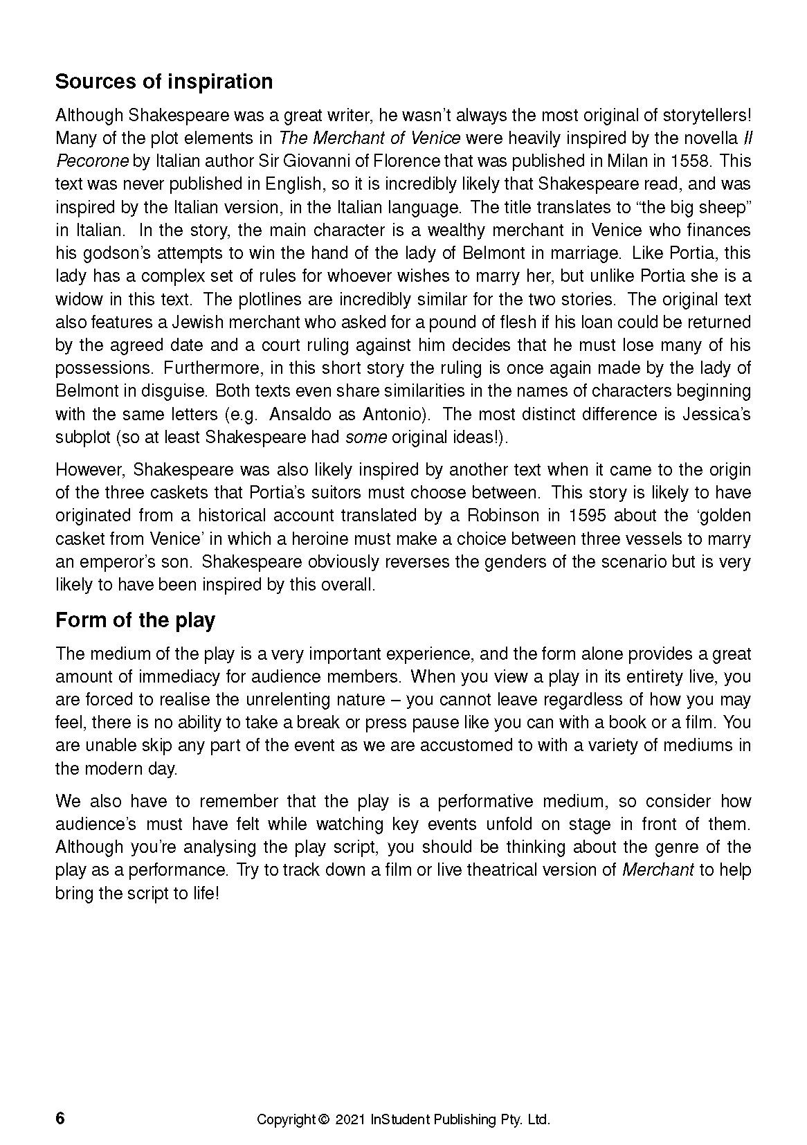 ATAR Notes Text Guide: The Merchant of Venice by William Shakespeare - Image 10