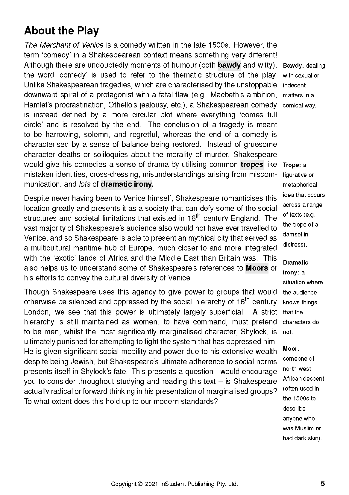 ATAR Notes Text Guide: The Merchant of Venice by William Shakespeare - Image 9