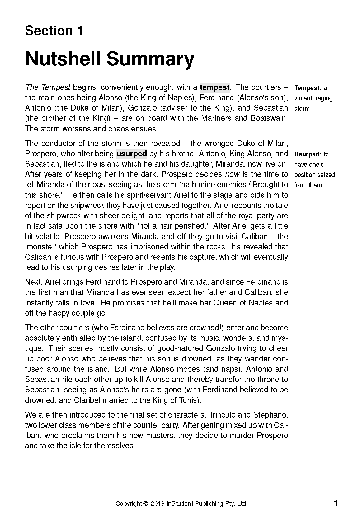 ATAR Notes Text Guide: The Tempest by William Shakespeare - Image 5