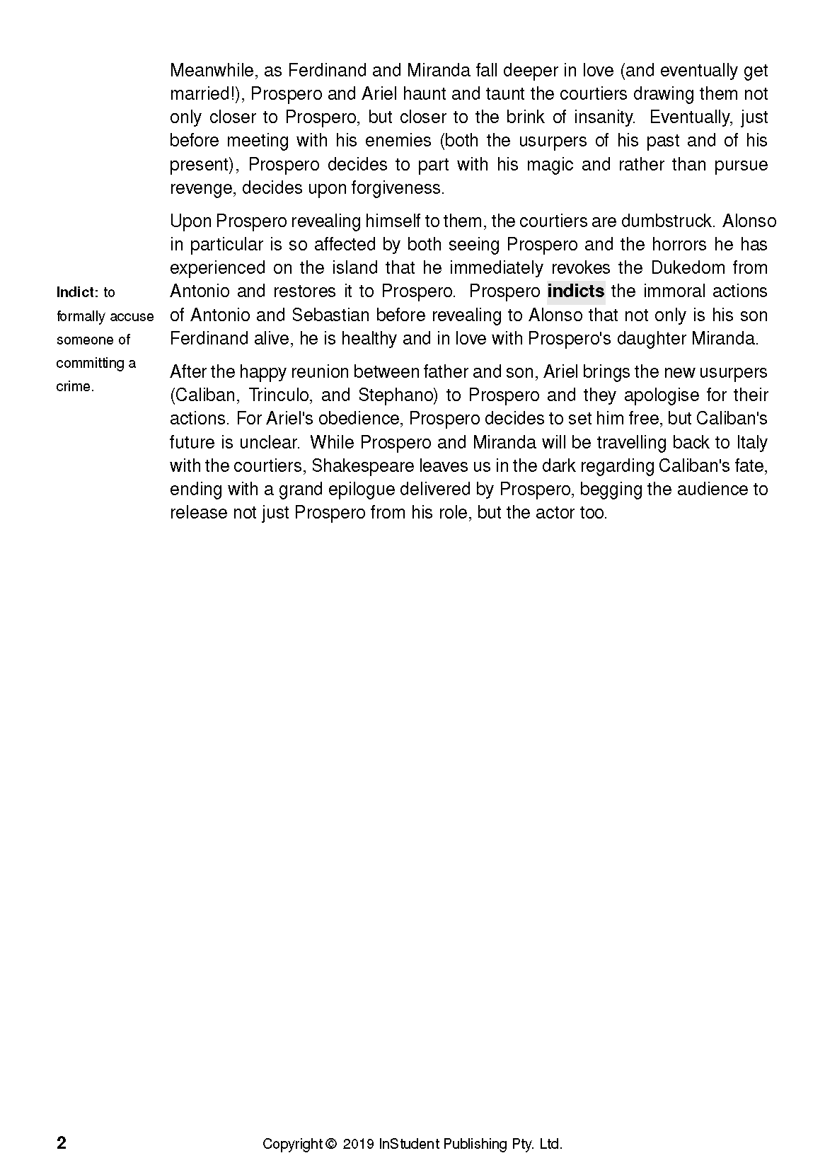 ATAR Notes Text Guide: The Tempest by William Shakespeare - Image 6
