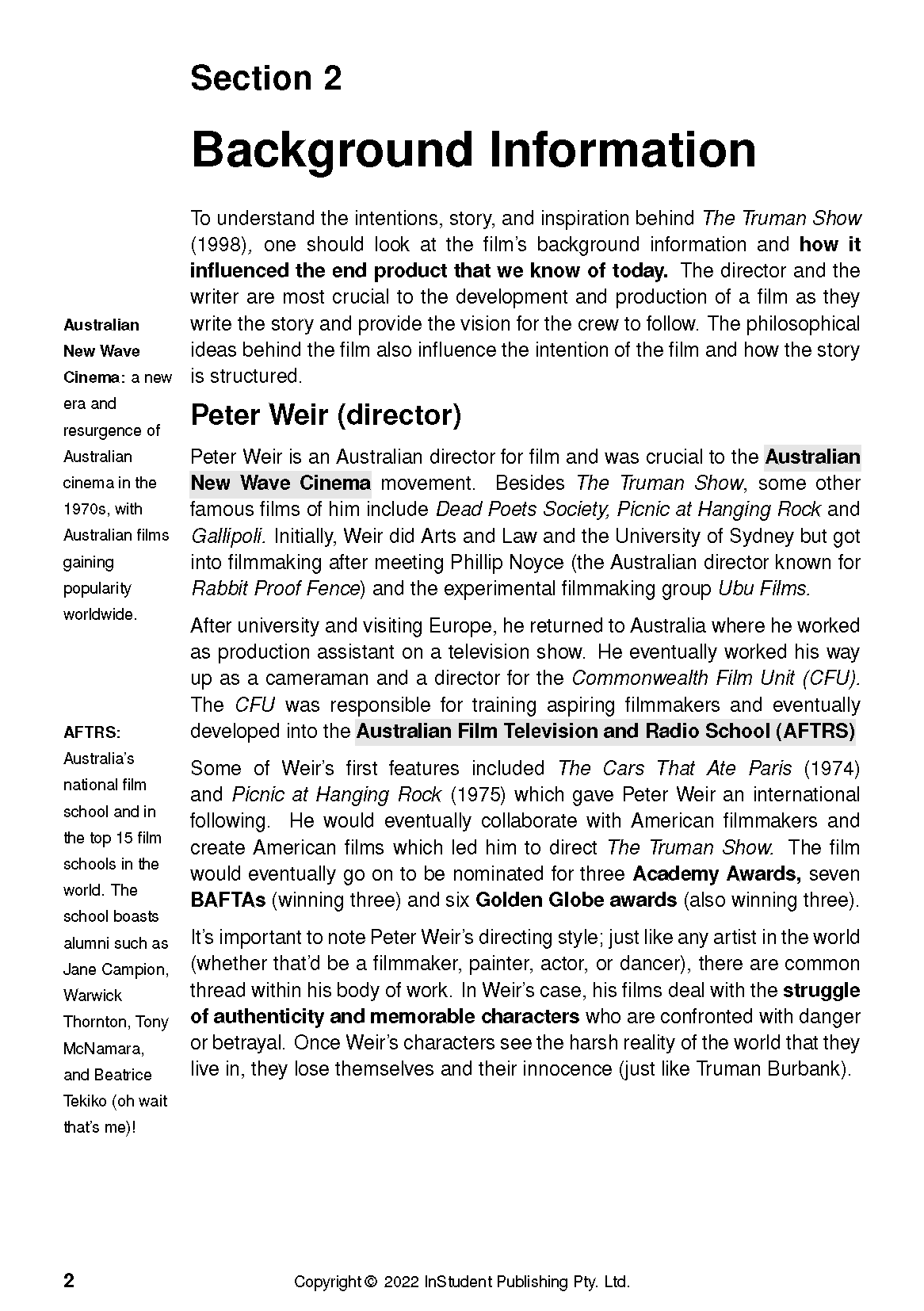 ATAR Notes Text Guide: The Truman Show by Peter Weir - Image 6
