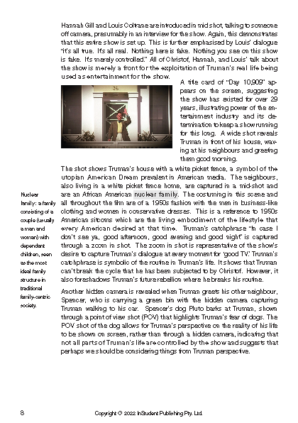 ATAR Notes Text Guide: The Truman Show by Peter Weir - Image 9