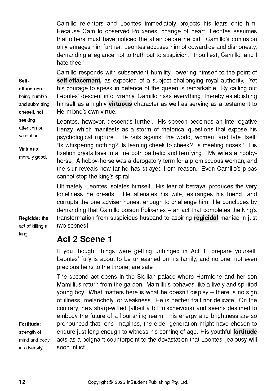 ATAR Notes Text Guide: The Winter's Tale by William Shakespeare - Image 11