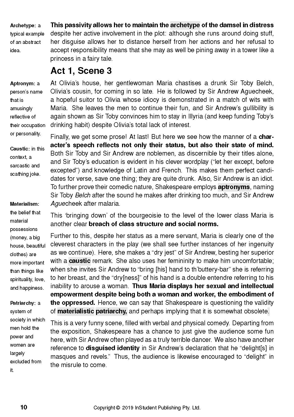 ATAR Notes Text Guide: Twelfth Night by William Shakespeare - Image 12
