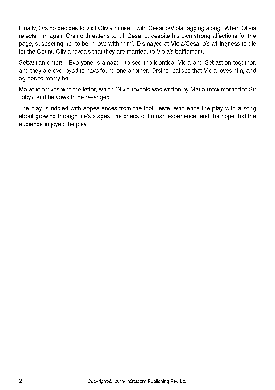 ATAR Notes Text Guide: Twelfth Night by William Shakespeare - Image 6