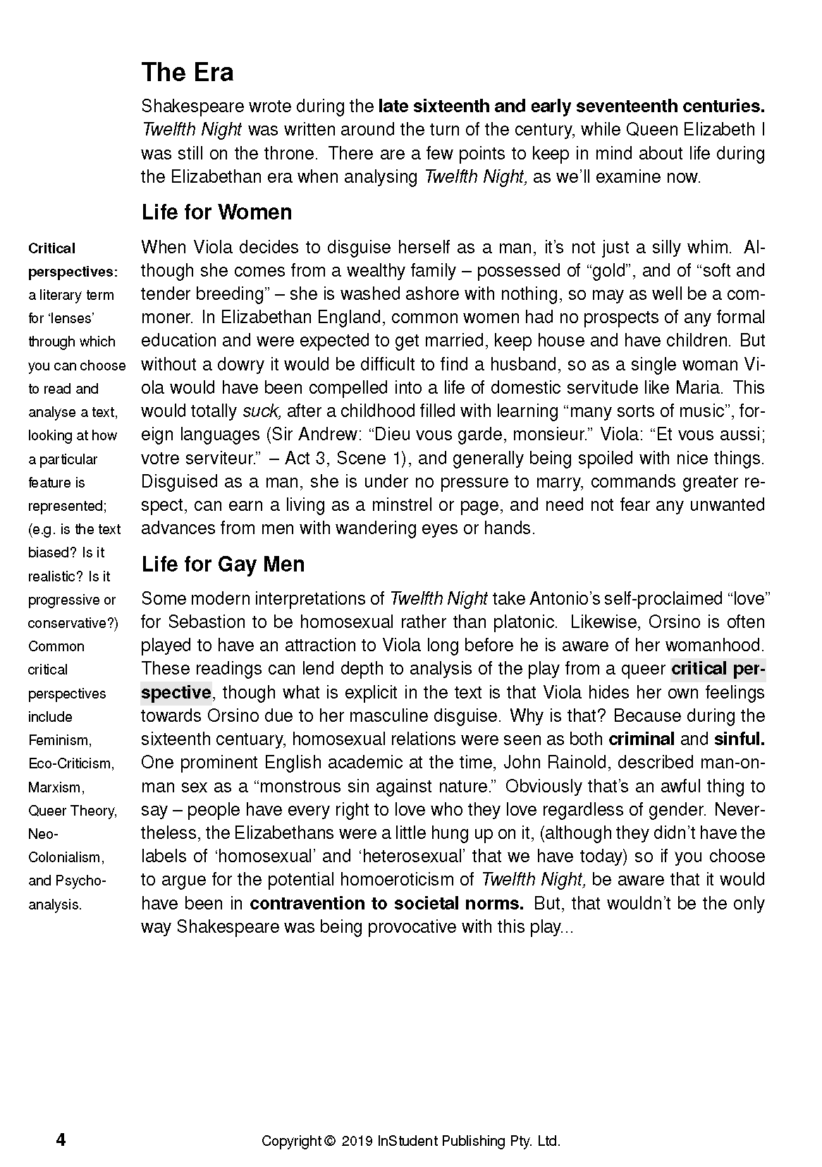 ATAR Notes Text Guide: Twelfth Night by William Shakespeare - Image 8