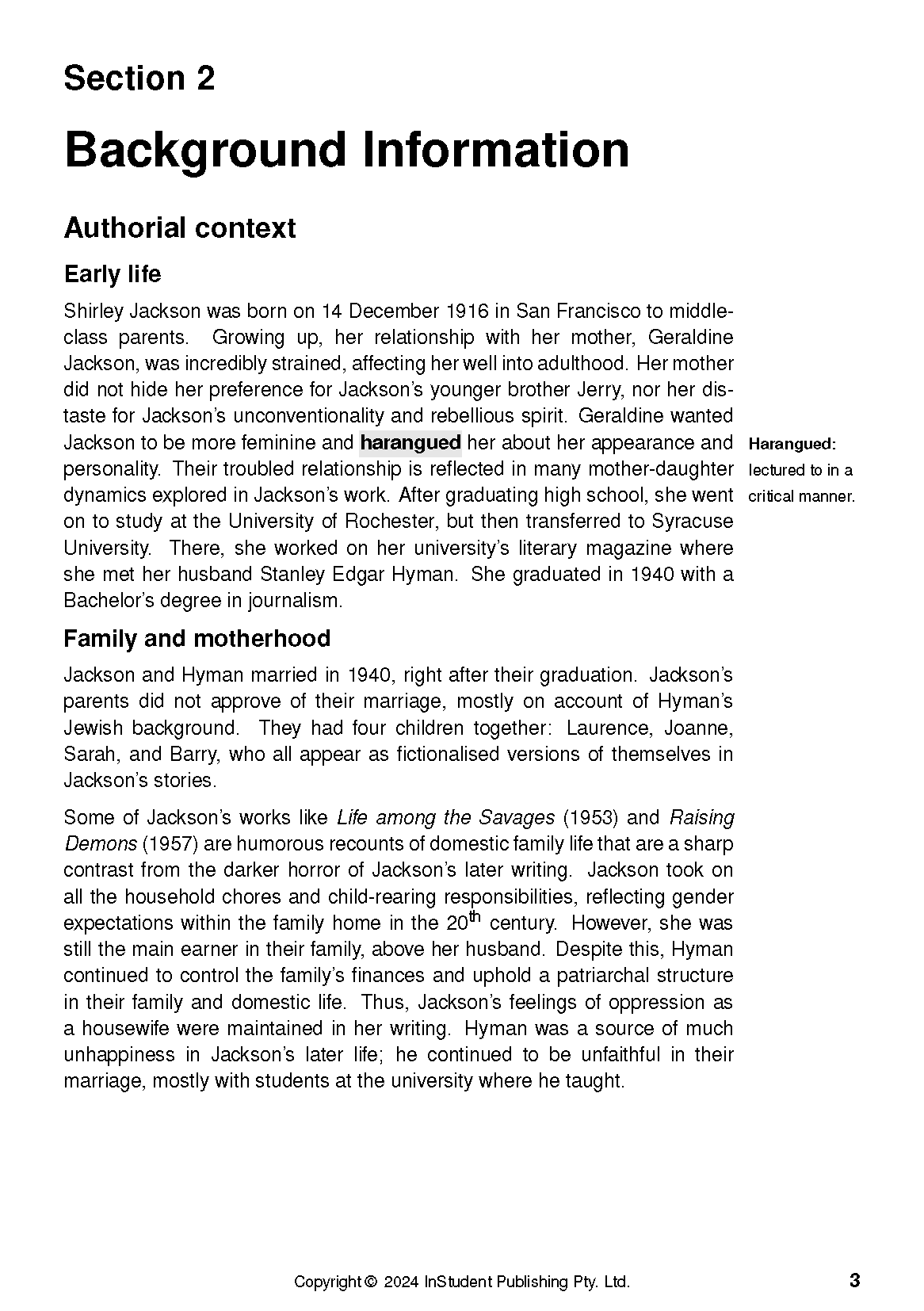 ATAR Notes Text Guide: We Have Always Lived in the Castle by Shirley Jackson - Image 7