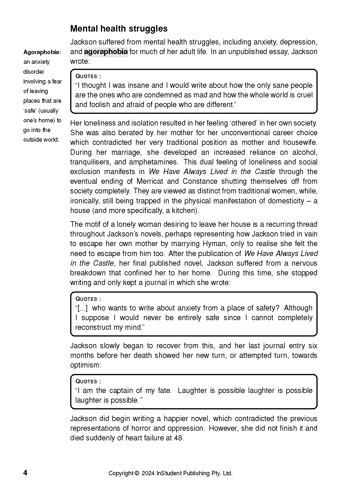ATAR Notes Text Guide: We Have Always Lived in the Castle by Shirley Jackson - Image 8