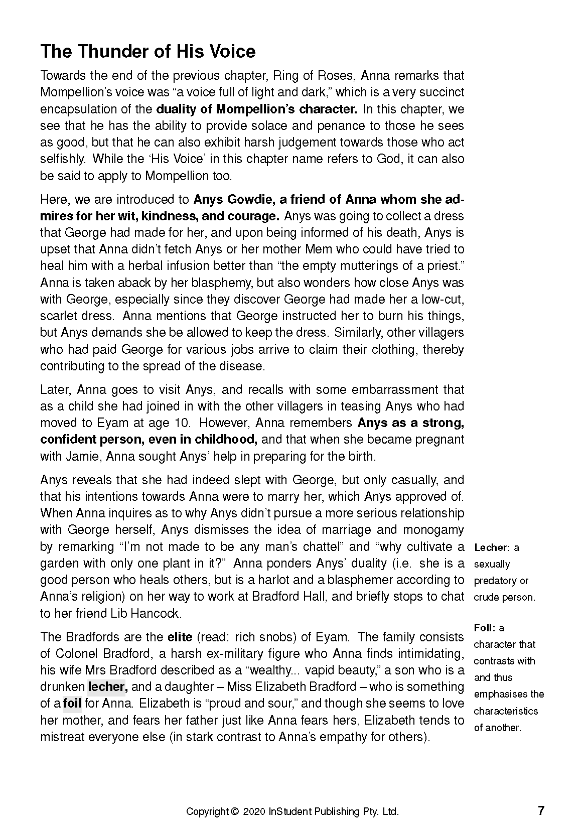 ATAR Notes Text Guide: Year of Wonders by Geraldine Brooks - Image 11