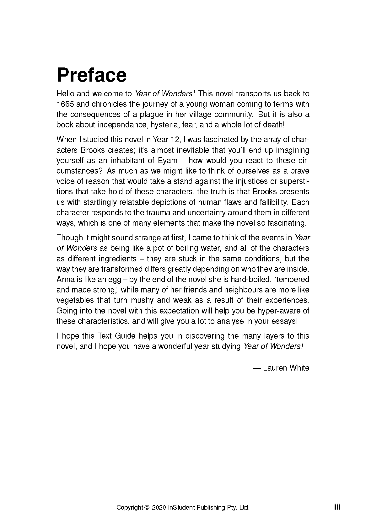 ATAR Notes Text Guide: Year of Wonders by Geraldine Brooks - Image 2