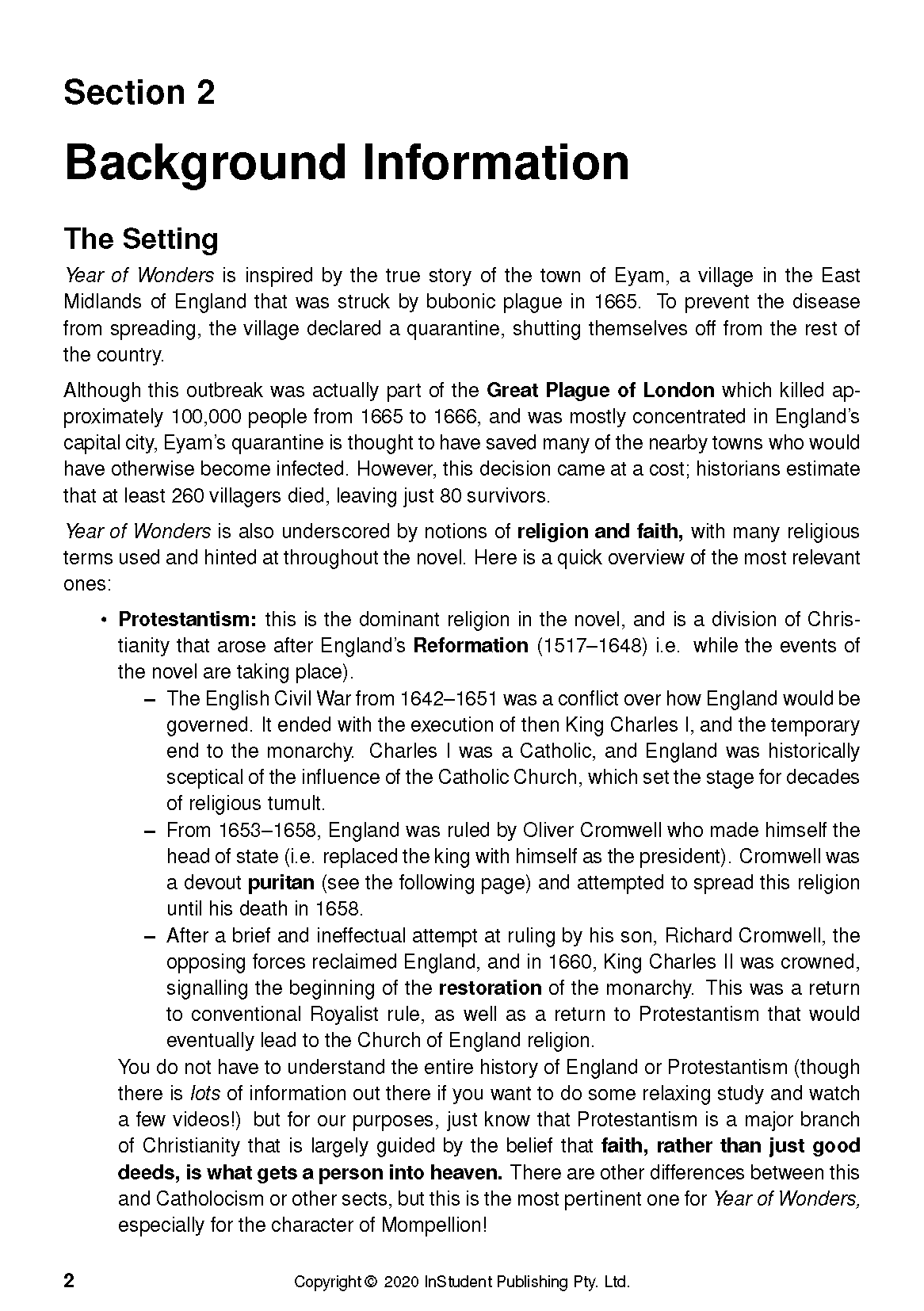 ATAR Notes Text Guide: Year of Wonders by Geraldine Brooks - Image 7