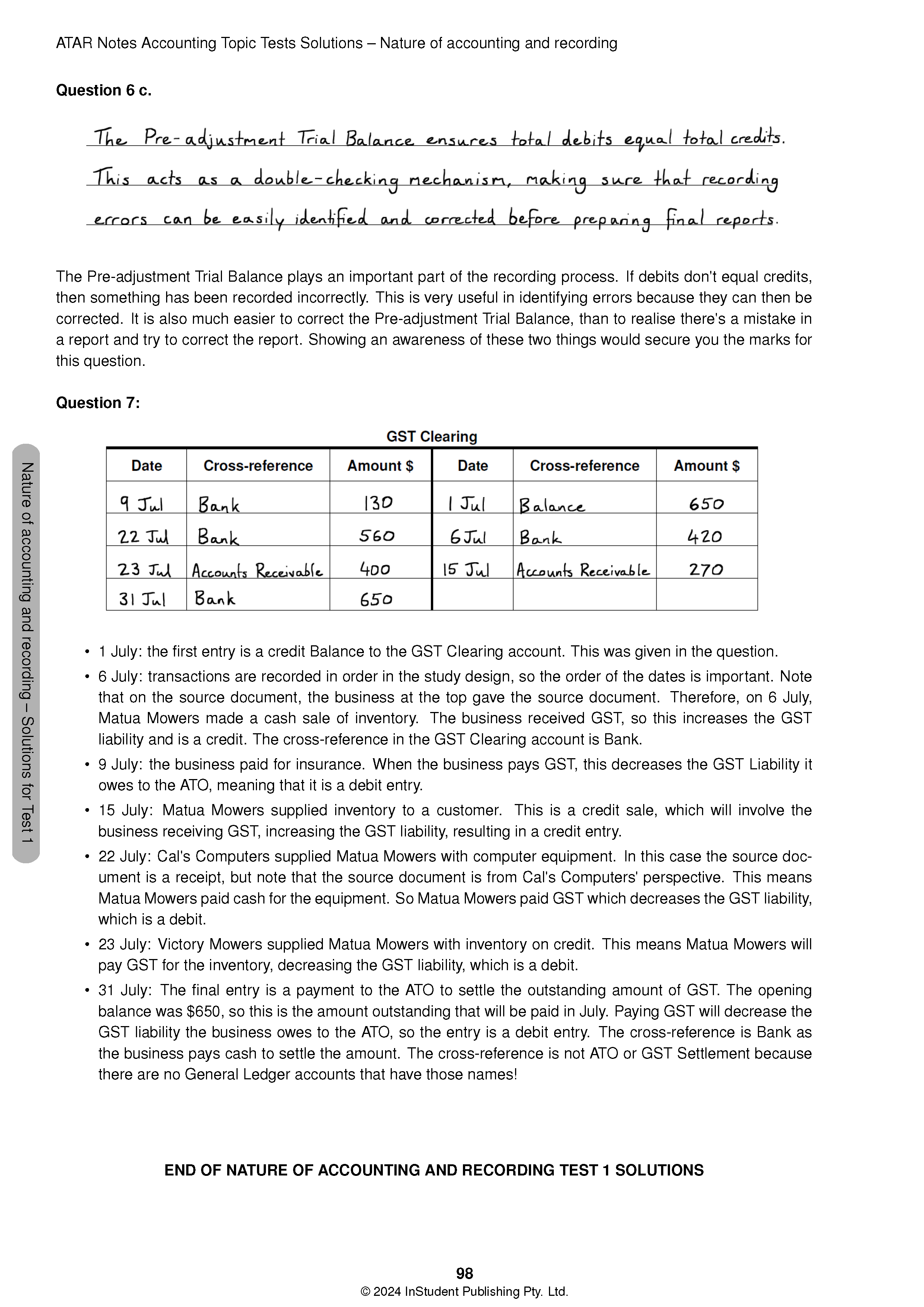 ATAR Notes VCE Accounting 3&4 Topic Tests (2025-2027) - Image 13