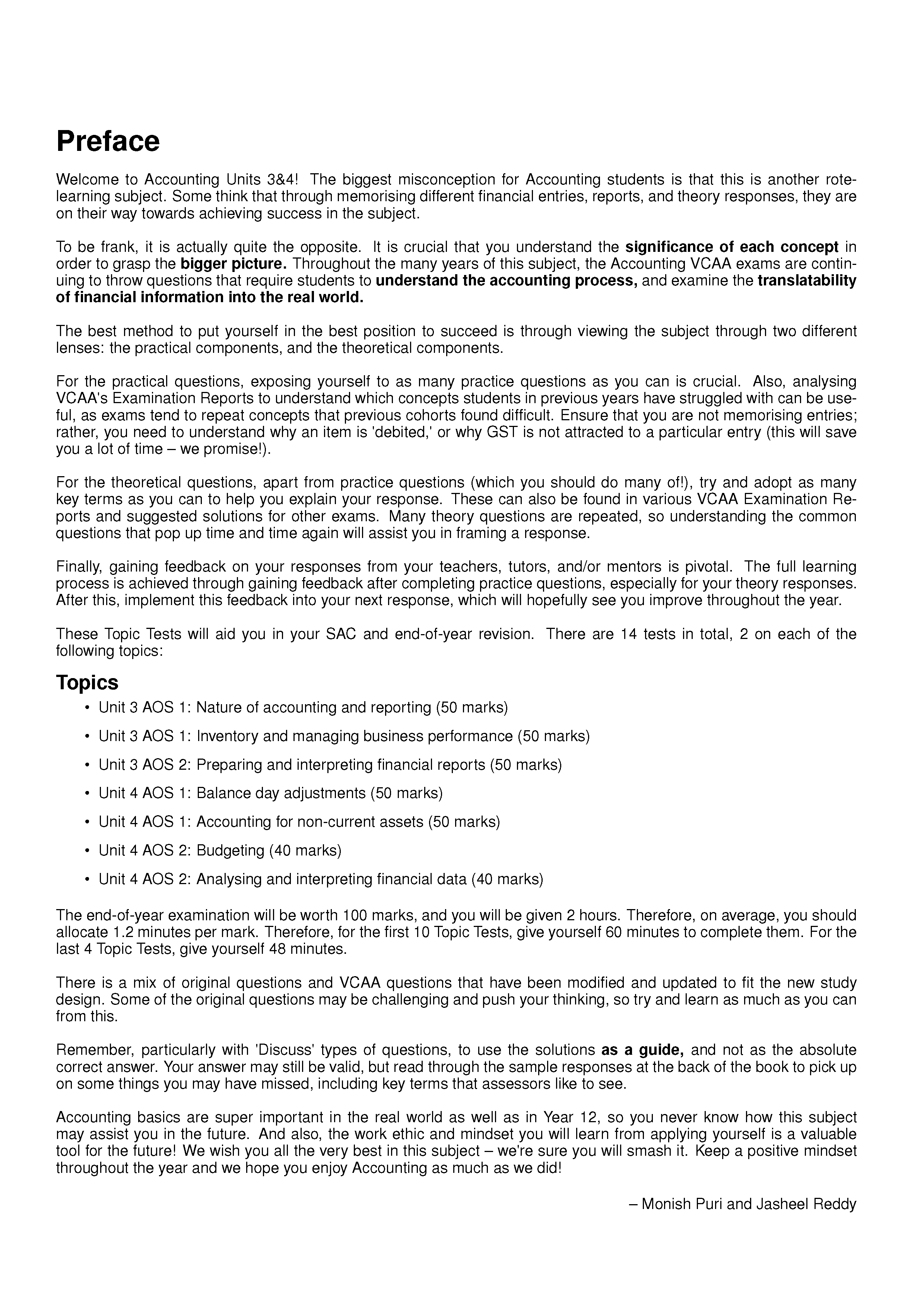 ATAR Notes VCE Accounting 3&4 Topic Tests (2025-2027) - Image 2