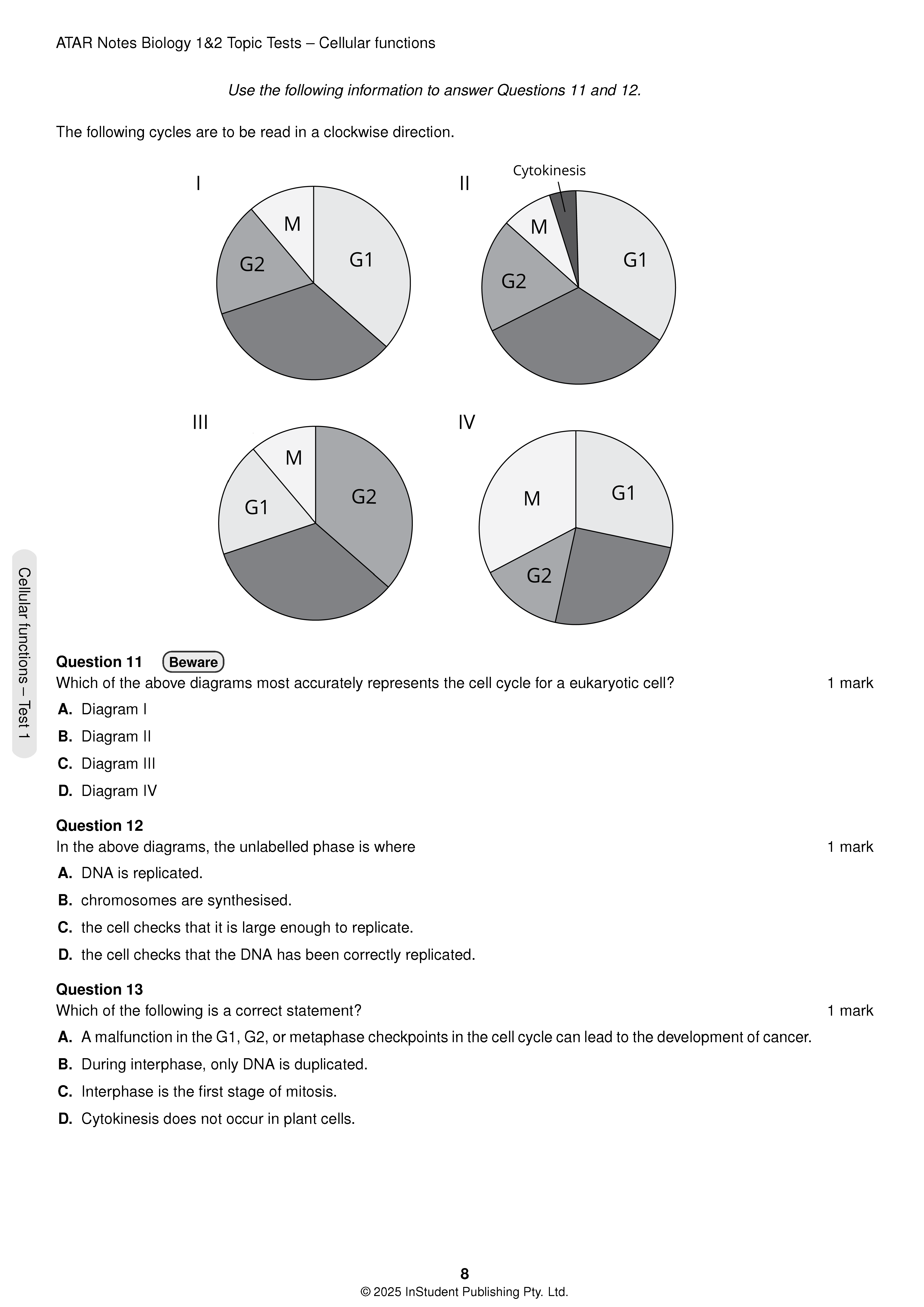ATAR Notes VCE Biology 1&2 Topic Tests (2025-2026) - Image 7