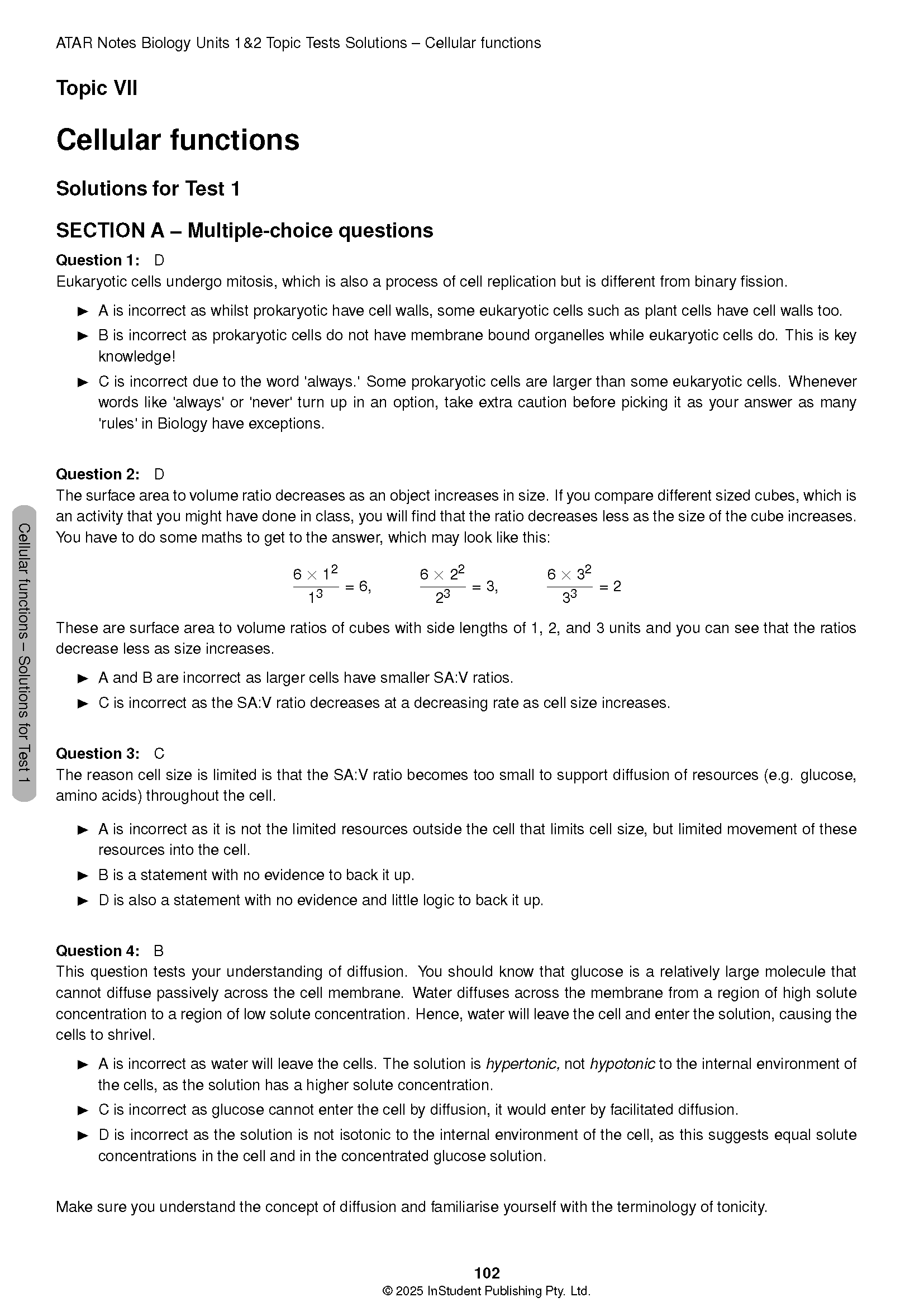 ATAR Notes VCE Biology 1&2 Topic Tests (2025-2026) - Image 9