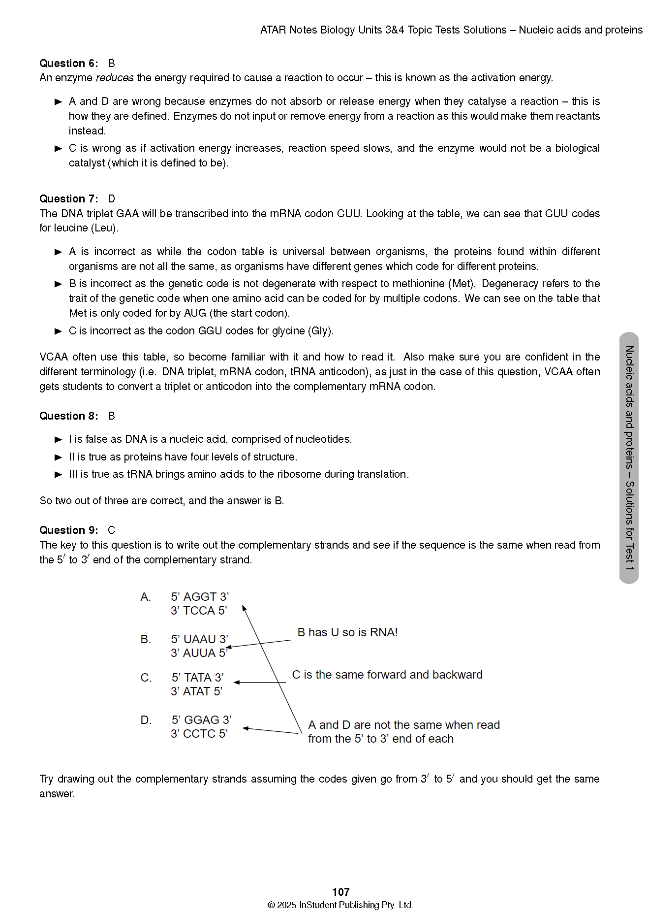 ATAR Notes VCE Biology 3&4 Topic Tests (2025-2026) - Image 10