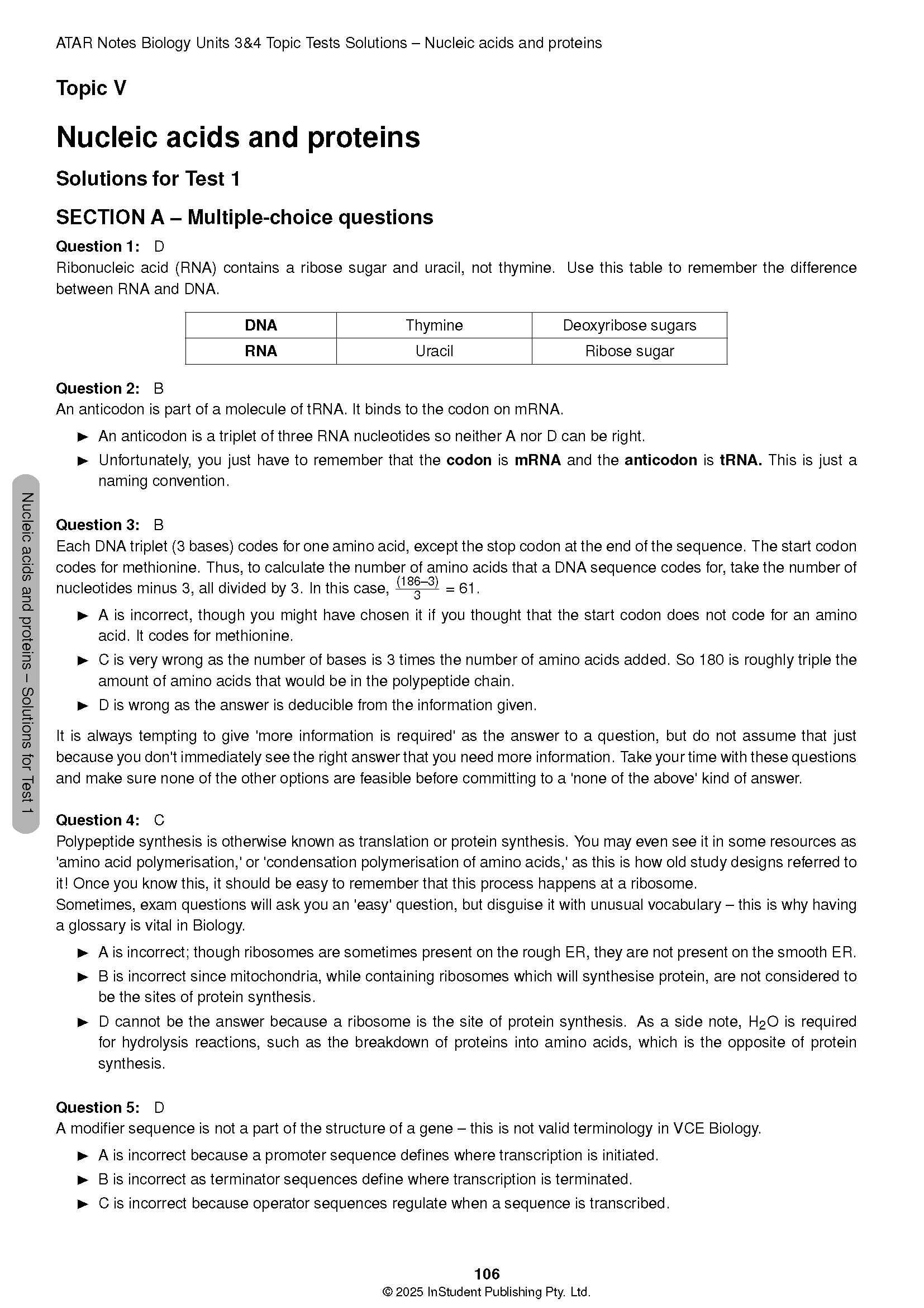ATAR Notes VCE Biology 3&4 Topic Tests (2025-2026) - Image 9
