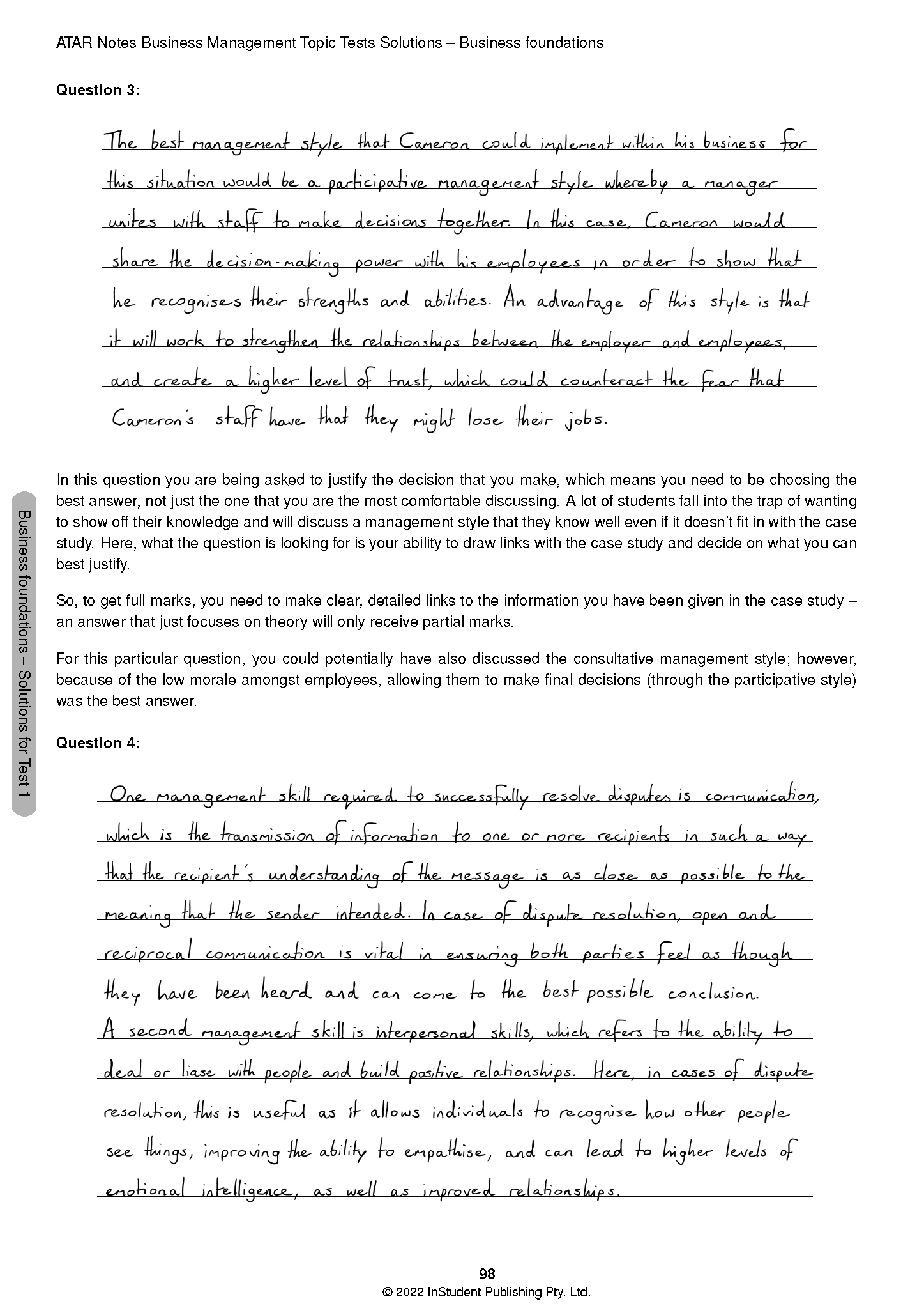 ATAR Notes VCE Business Management 3&4 Topic Tests (2024-2026) - Image 10